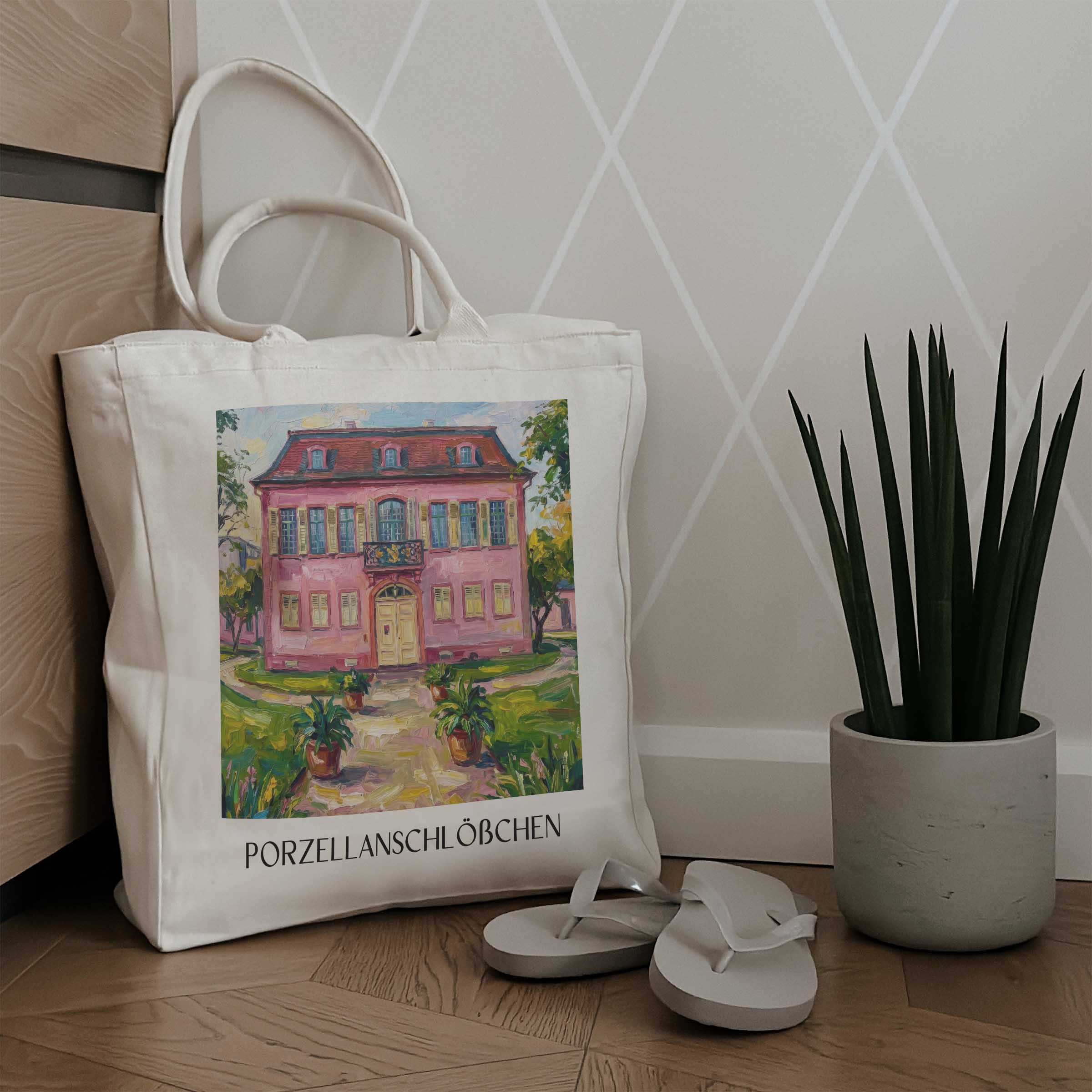 porzellanschlößchen-darmstadt-deutschland-einkaufstasche-oil-painting-oelgemaelde