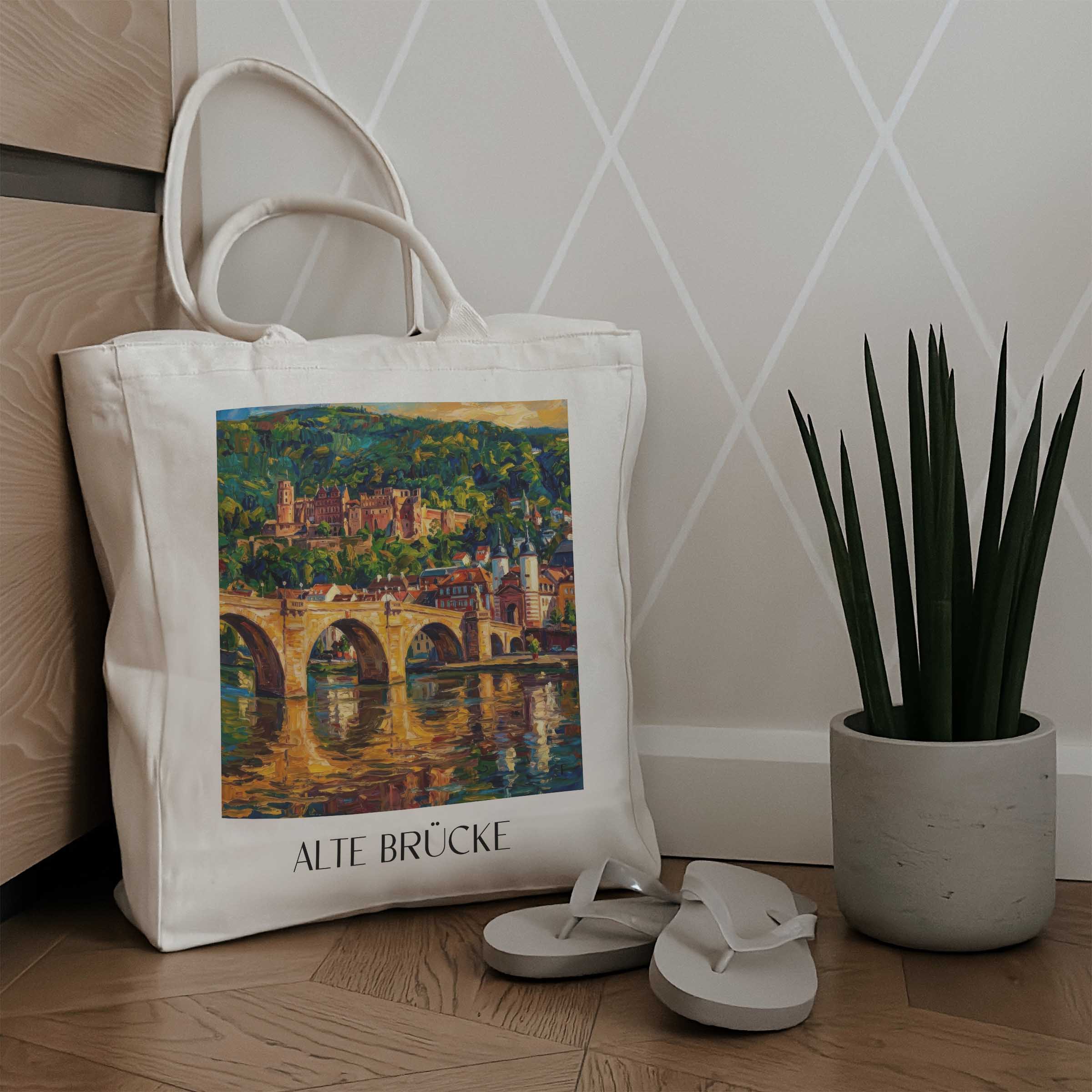 alte-brücke-heidelberg-deutschland-einkaufstasche-oil-painting-oelgemaelde