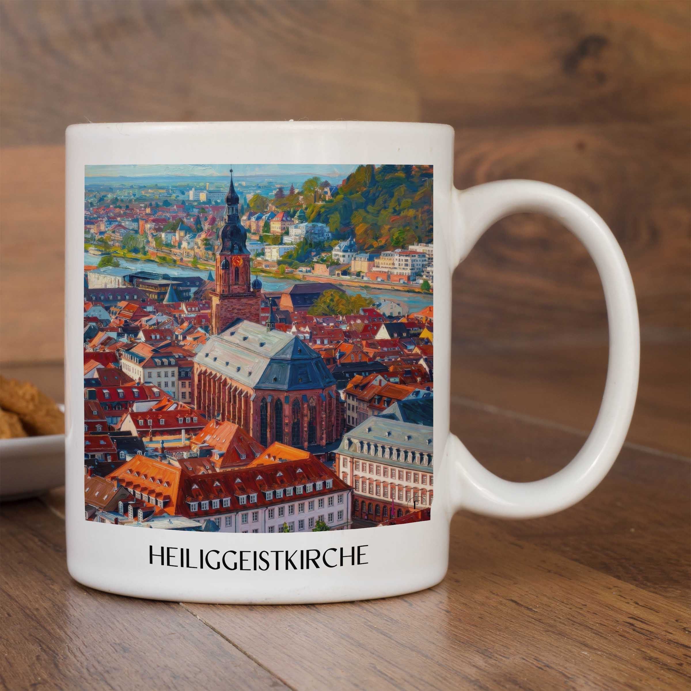heiliggeistkirche-heidelberg-deutschland-kaffeebecher-oil-painting-oelgemaelde