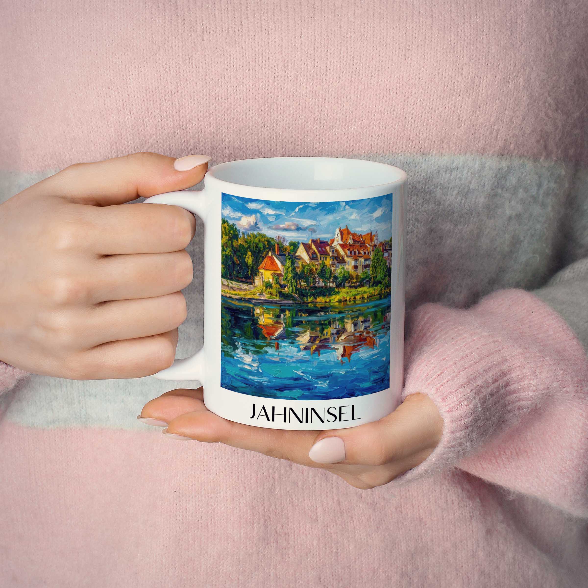 jahninsel-regensburg-deutschland-kaffeebecher-oil-painting-oelgemaelde