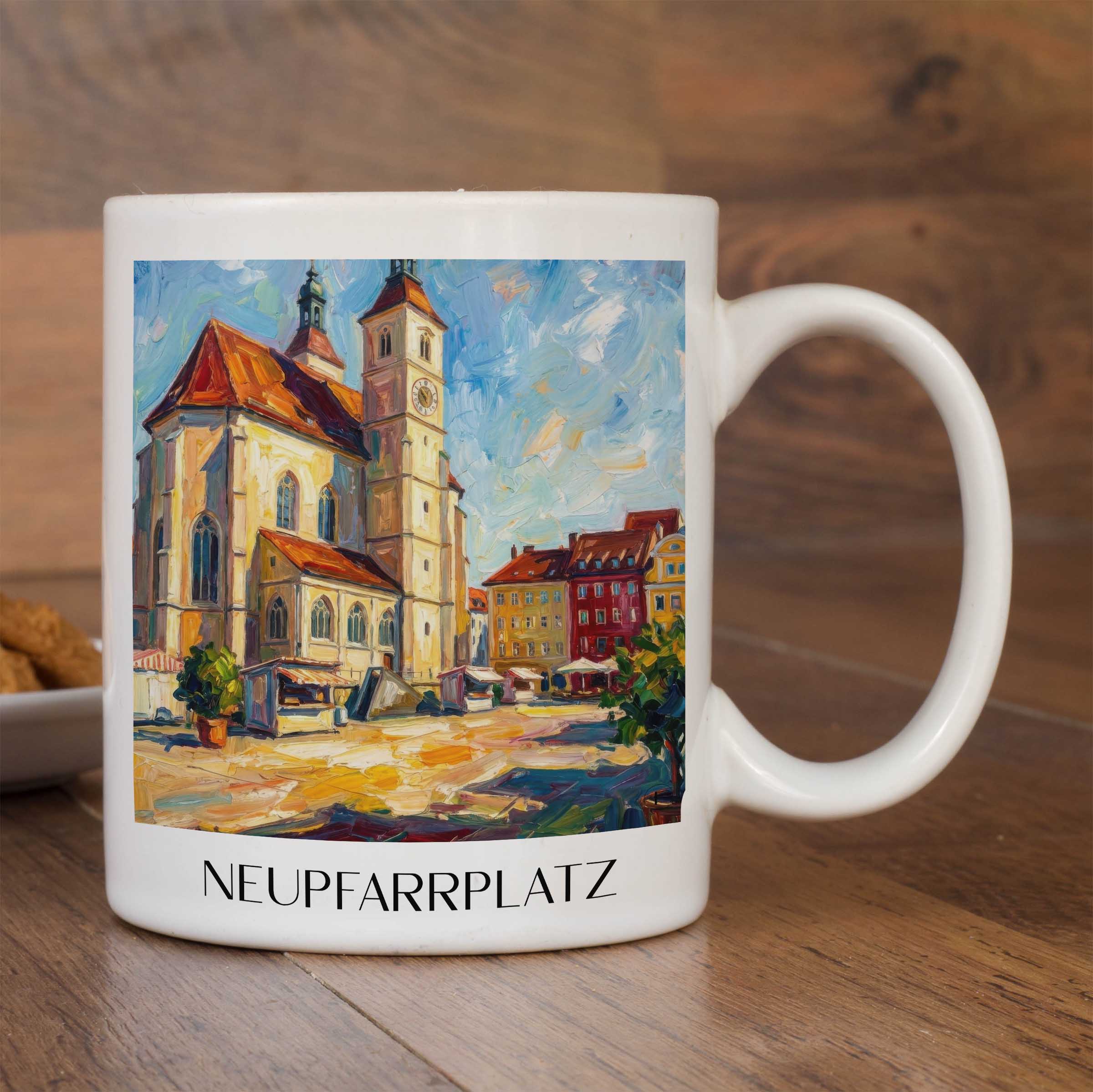neupfarrplatz-regensburg-deutschland-kaffeebecher-oil-painting-oelgemaelde