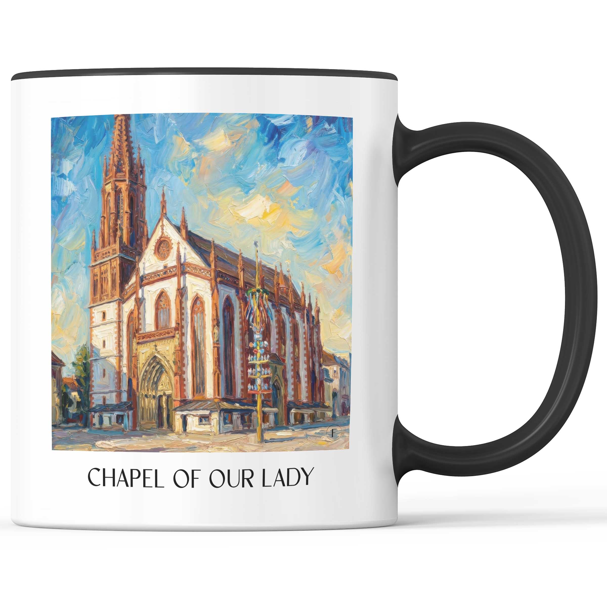 Marienkapelle Kaffeebecher - Würzburg - Deutschland Becher - Kaffeetasse im Ölgemälde Stil