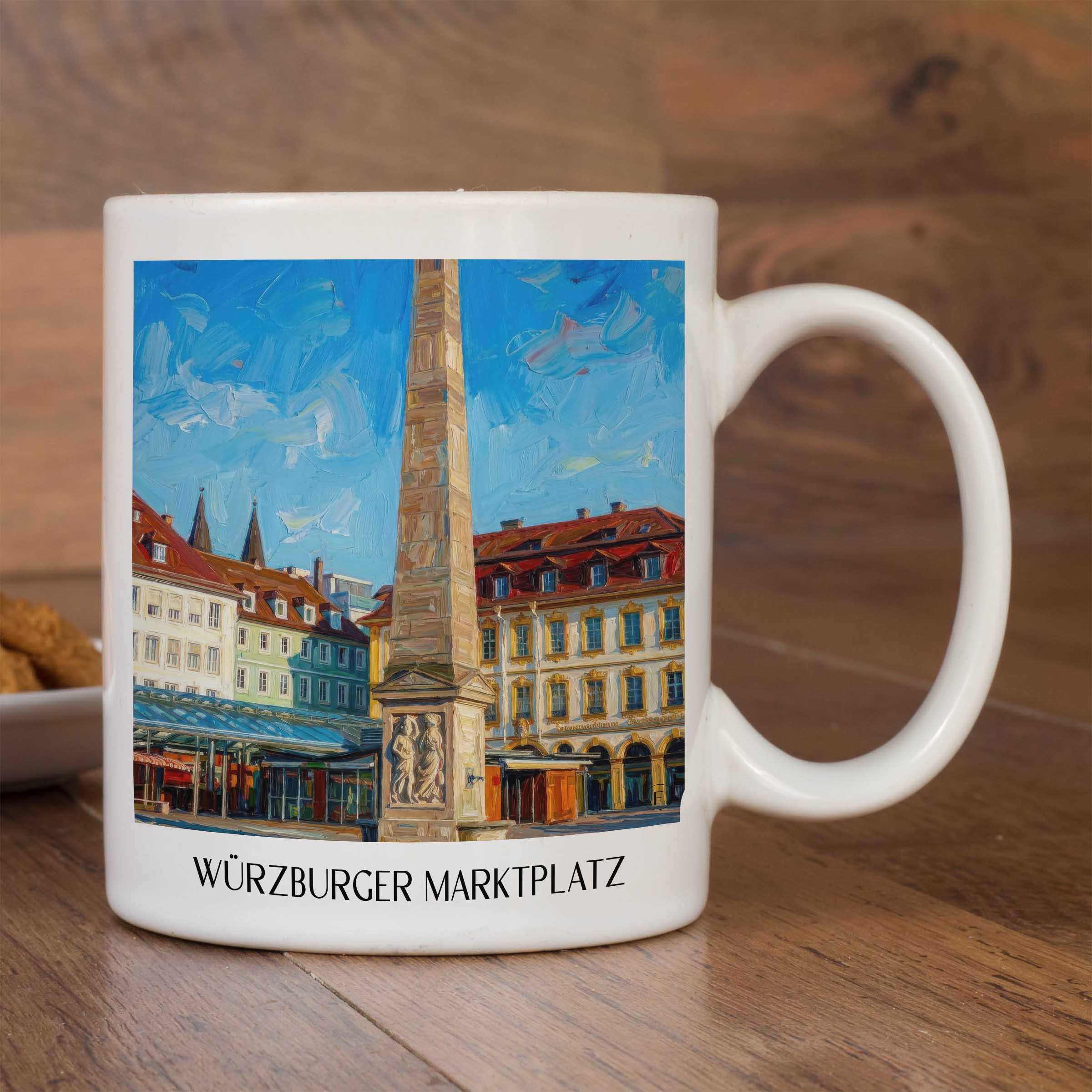 marktplatz-würzburg-deutschland-kaffeebecher-oil-painting-oelgemaelde