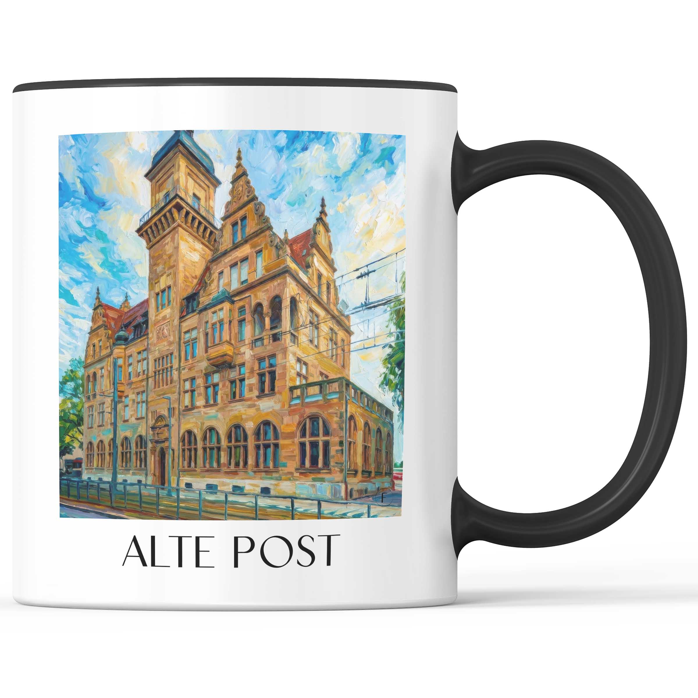 alte-post-heilbronn-deutschland-kaffeebecher-oil-painting-oelgemaelde