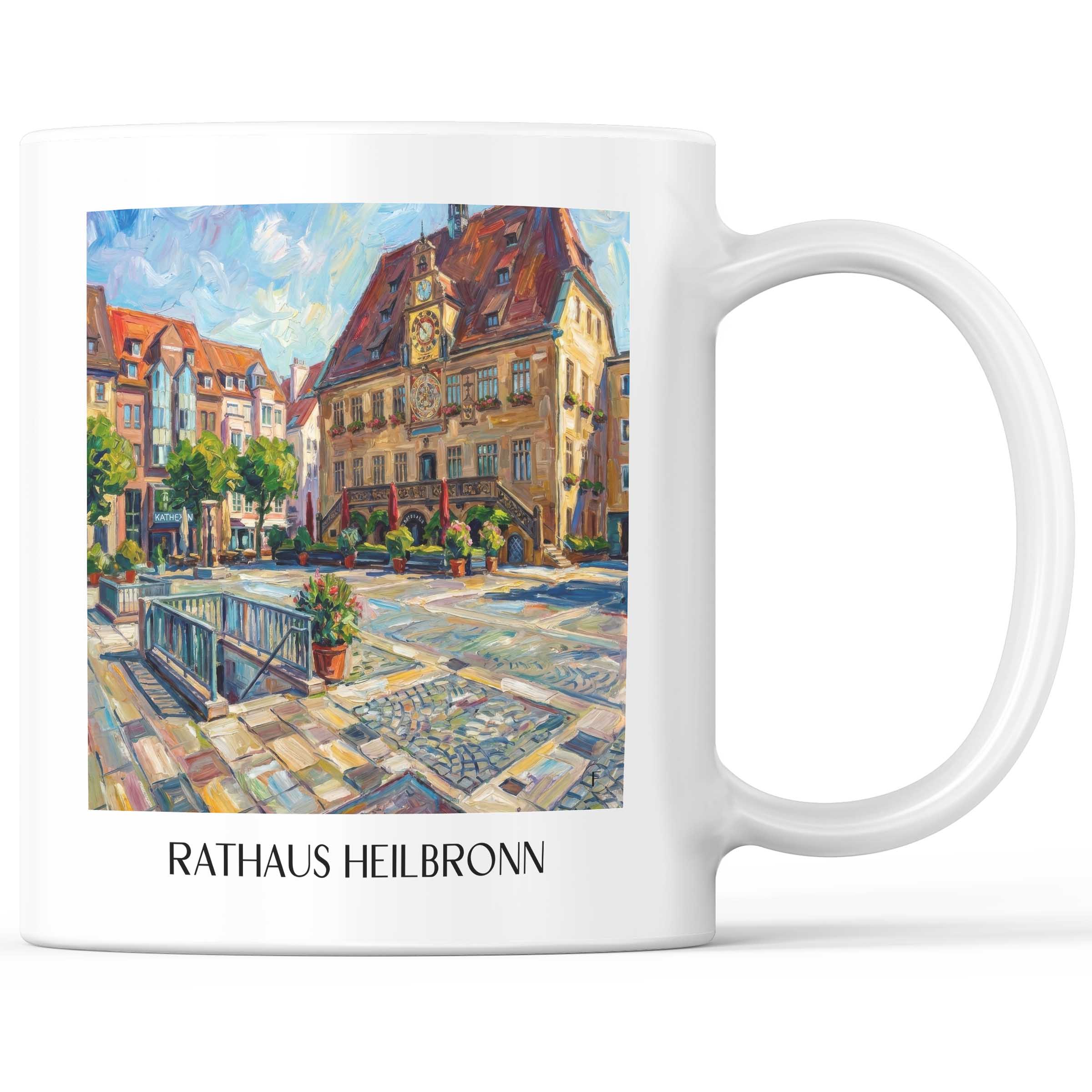 rathaus-heilbronn-deutschland-kaffeebecher-oil-painting-oelgemaelde