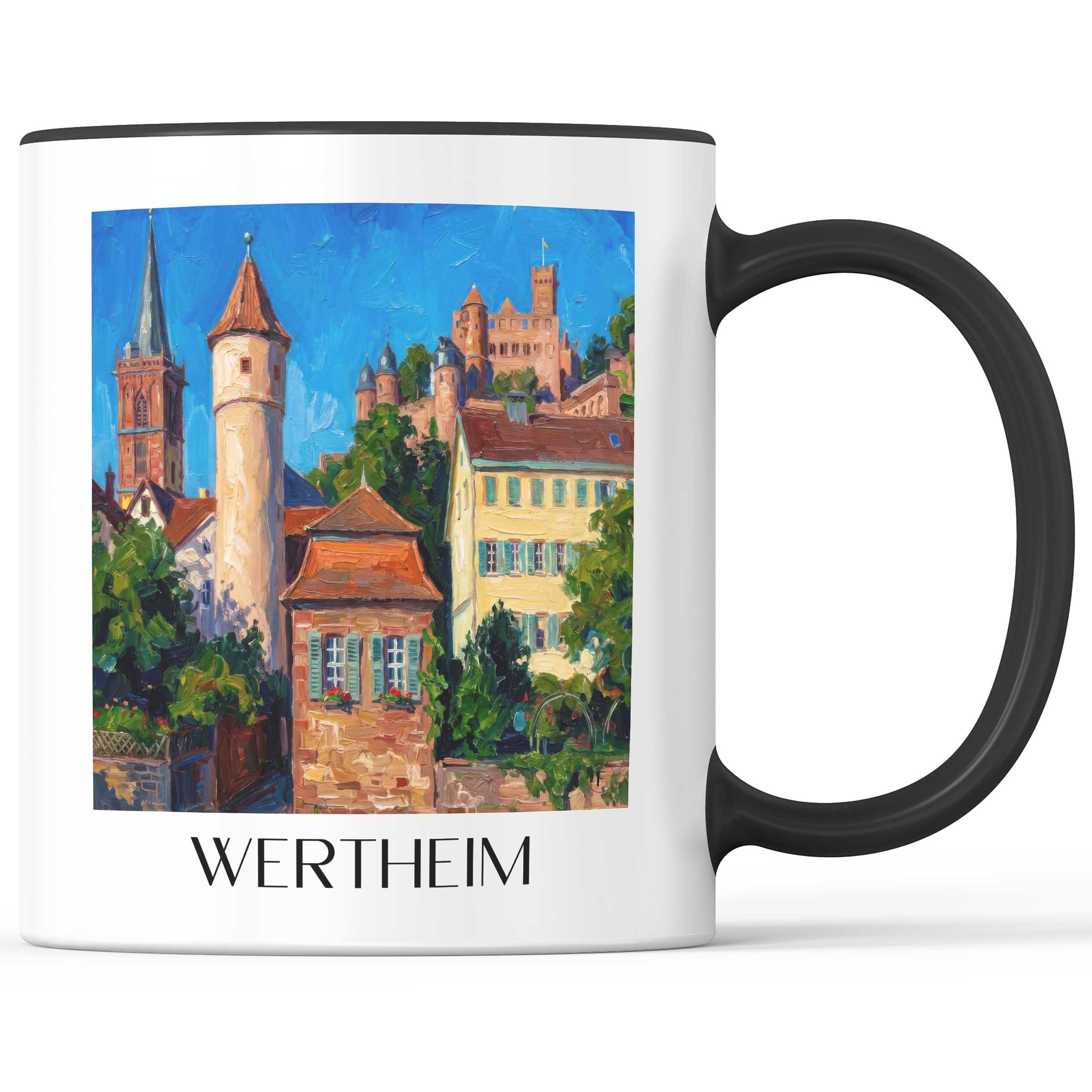 wertheim-main-tauber-tal-deutschland-kaffeebecher-oil-painting-oelgemaelde