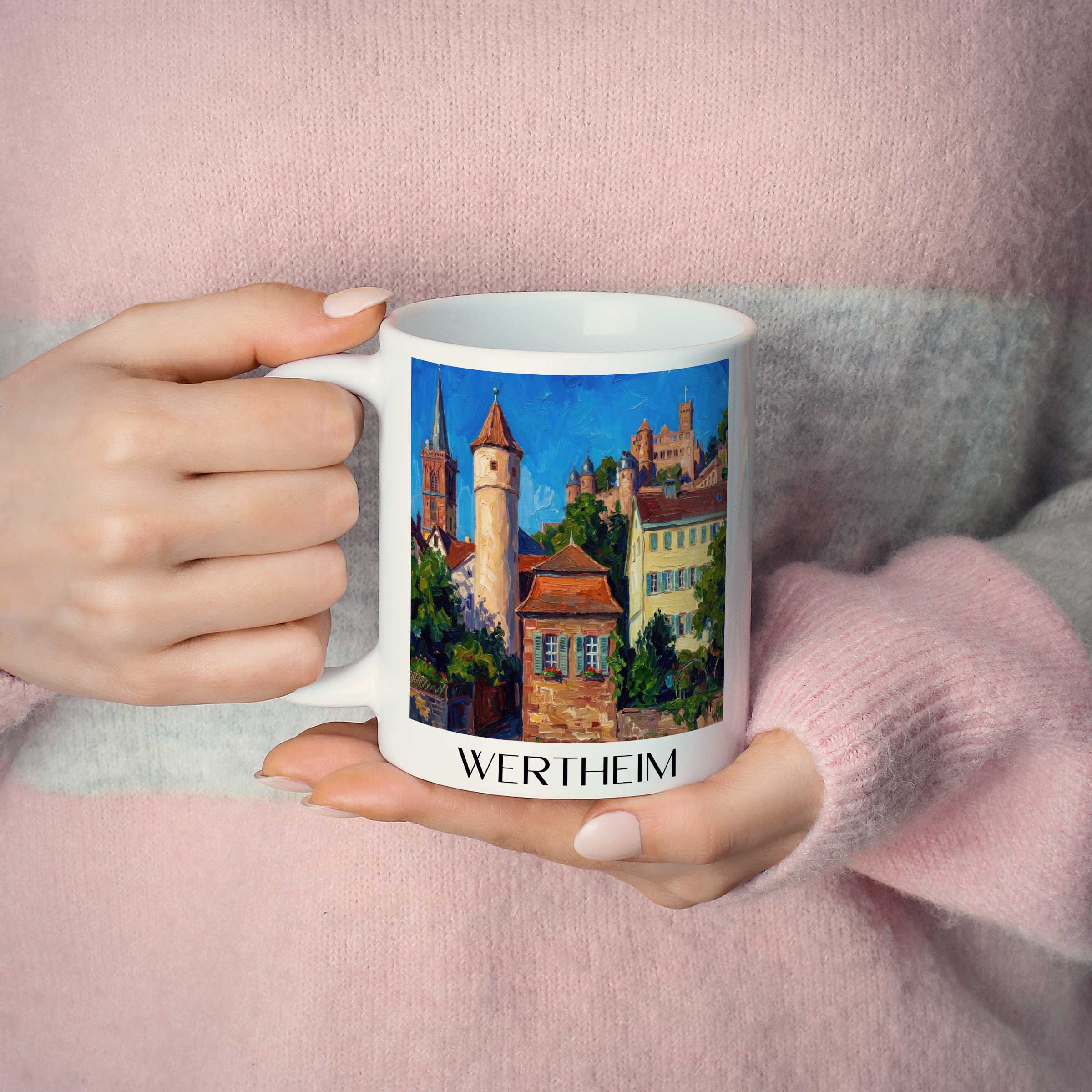 wertheim-main-tauber-tal-deutschland-kaffeebecher-oil-painting-oelgemaelde