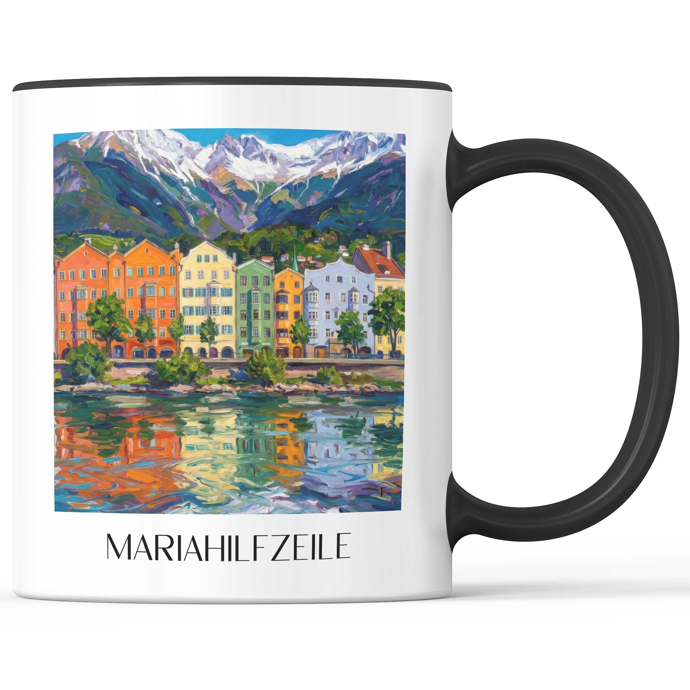 mariahilfzeile-innsbruck-österreich-kaffeebecher-oil-painting-oelgemaelde