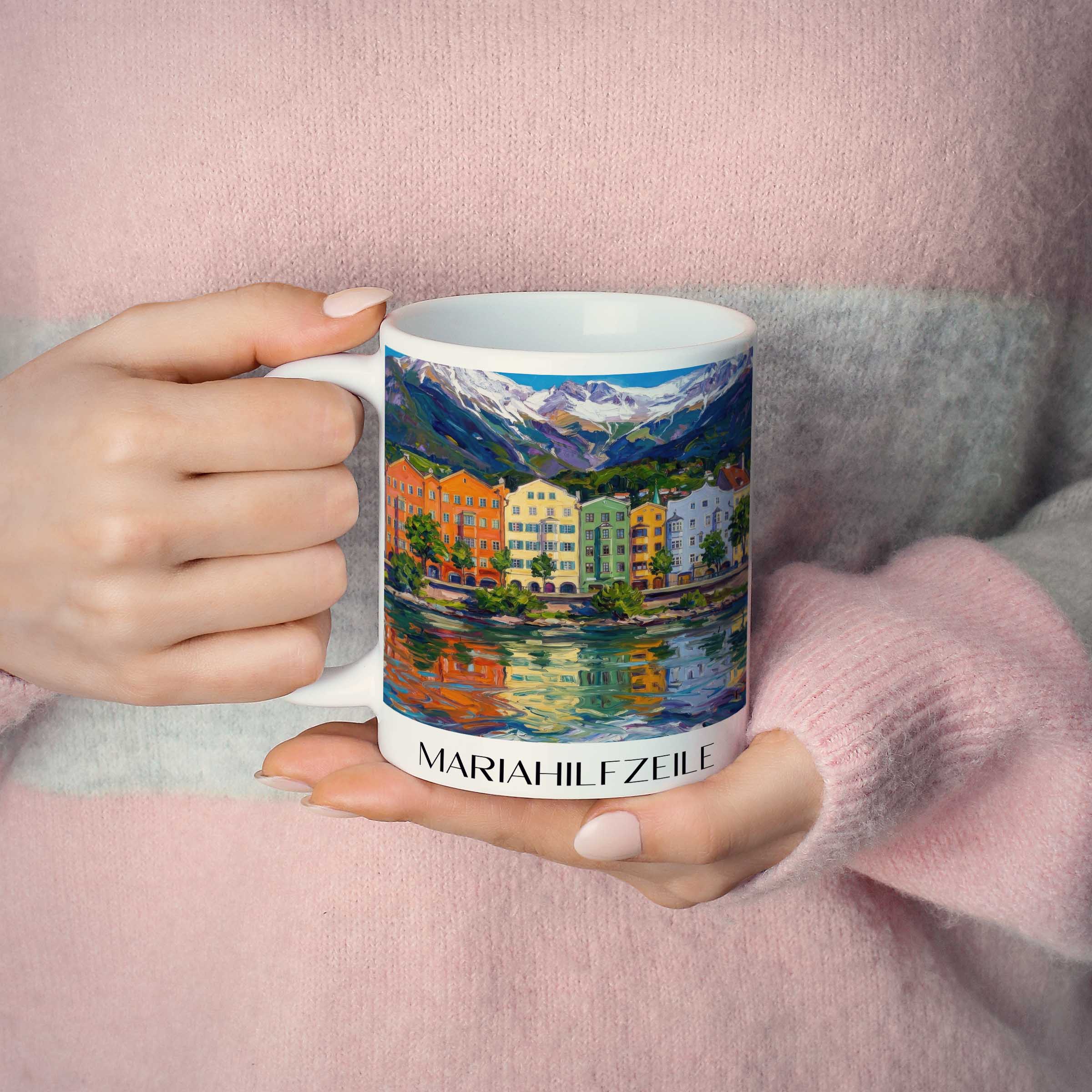 mariahilfzeile-innsbruck-österreich-kaffeebecher-oil-painting-oelgemaelde