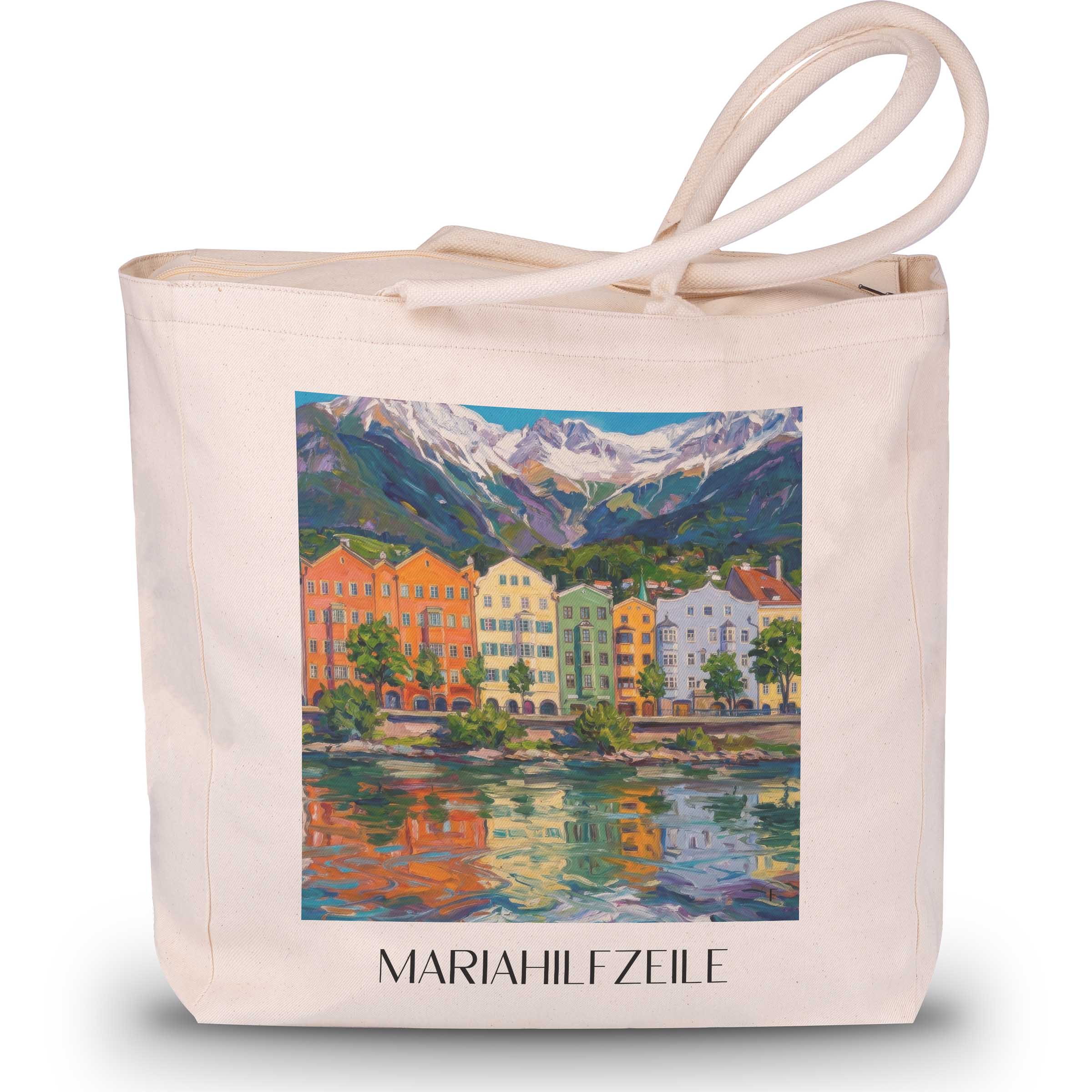 Mariahilfzeile Shopping Tasche - Innsbruck - Österreich Tote Bag - Einkaufstasche im Ölgemälde Stil