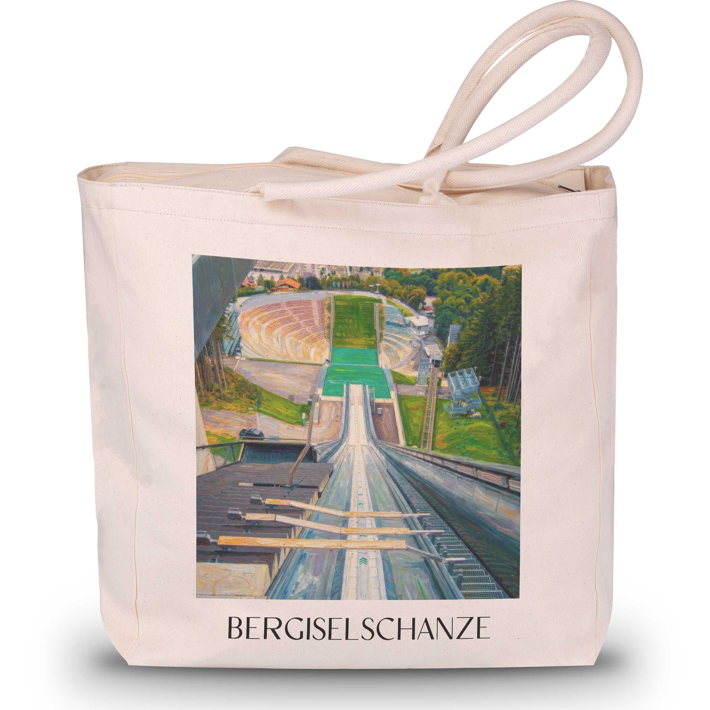 bergiselschanze-innsbruck-österreich-einkaufstasche-oil-painting-oelgemaelde