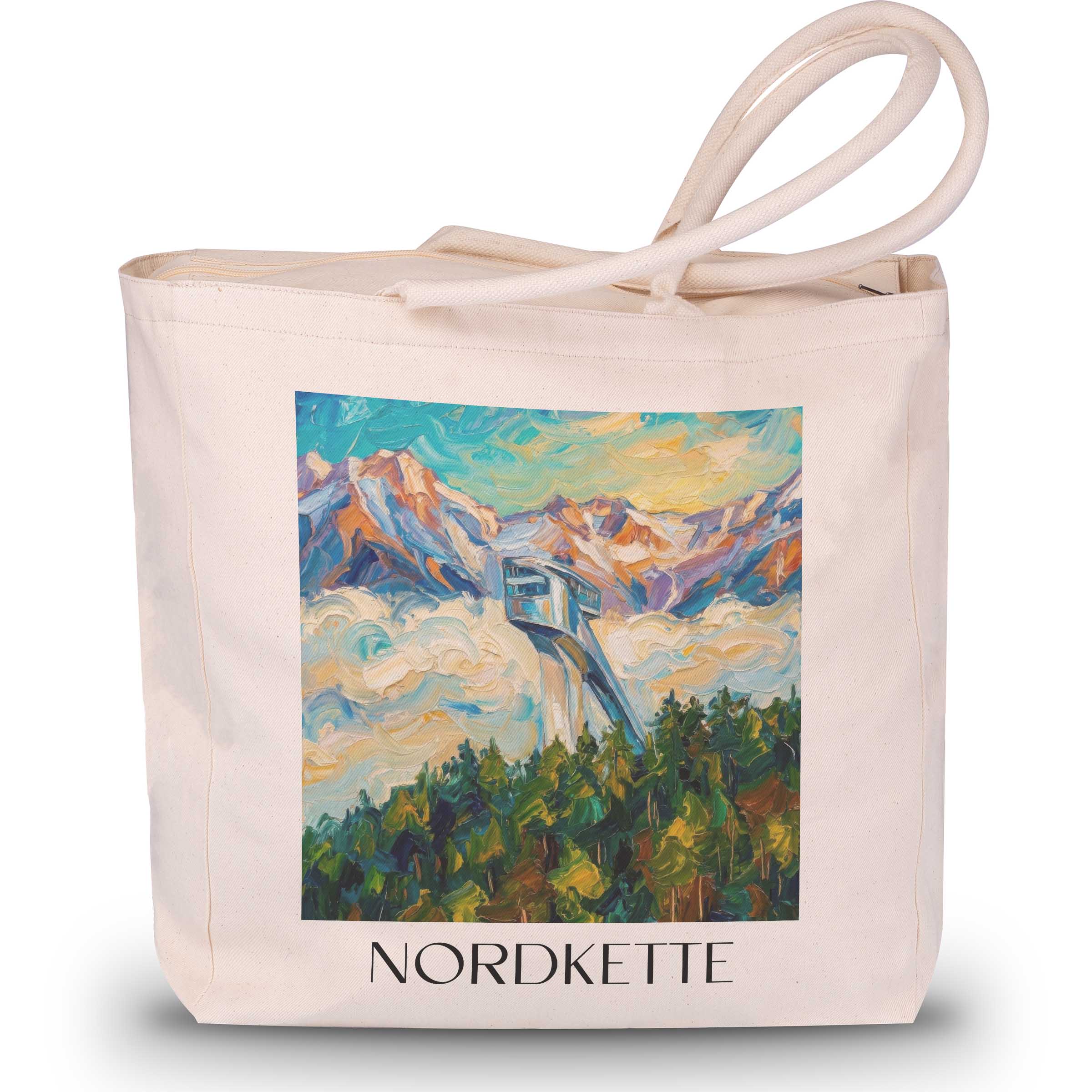 nordkette-innsbruck-österreich-einkaufstasche-oil-painting-oelgemaelde