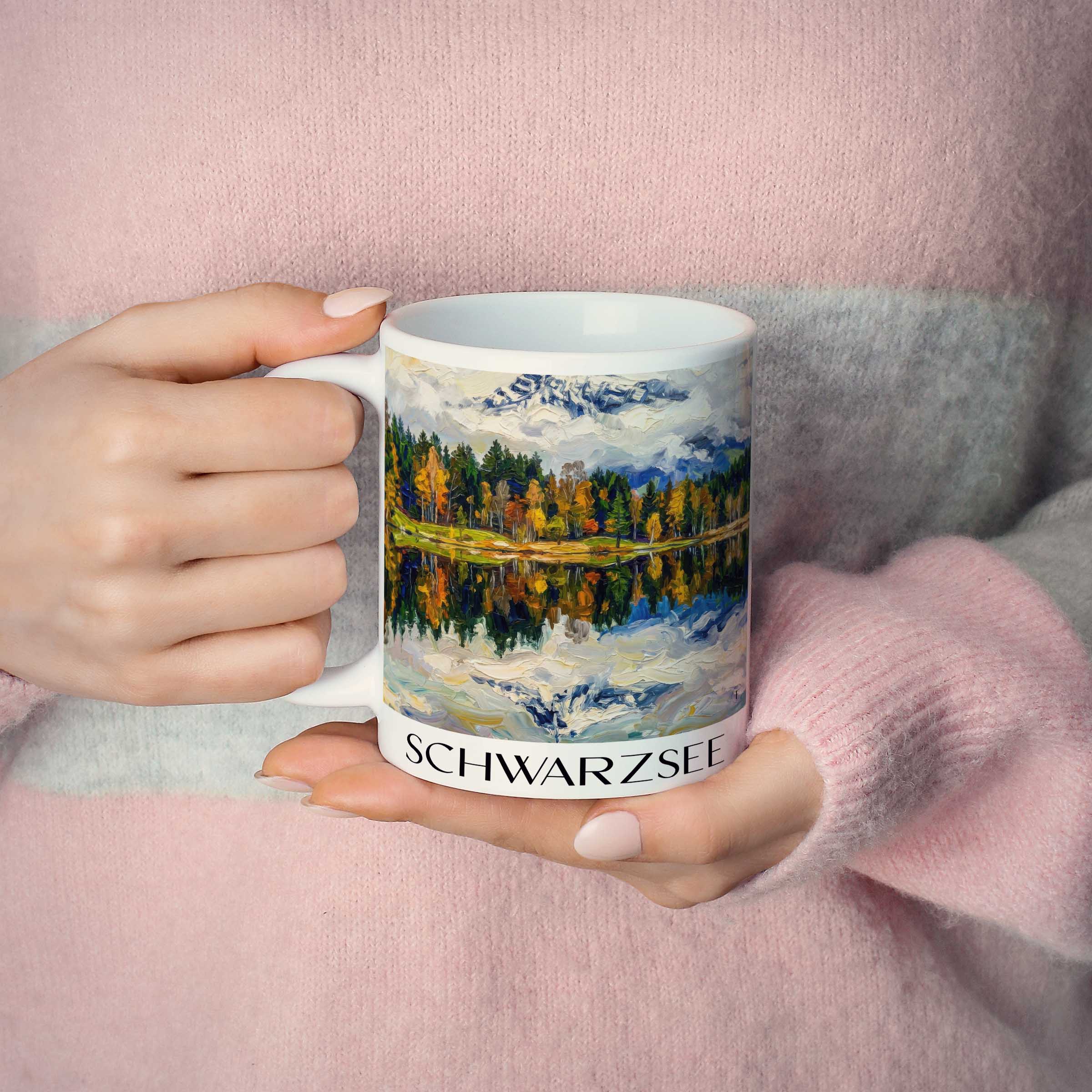 schwarzsee-kitzbühel-österreich-kaffeebecher-oil-painting-oelgemaelde