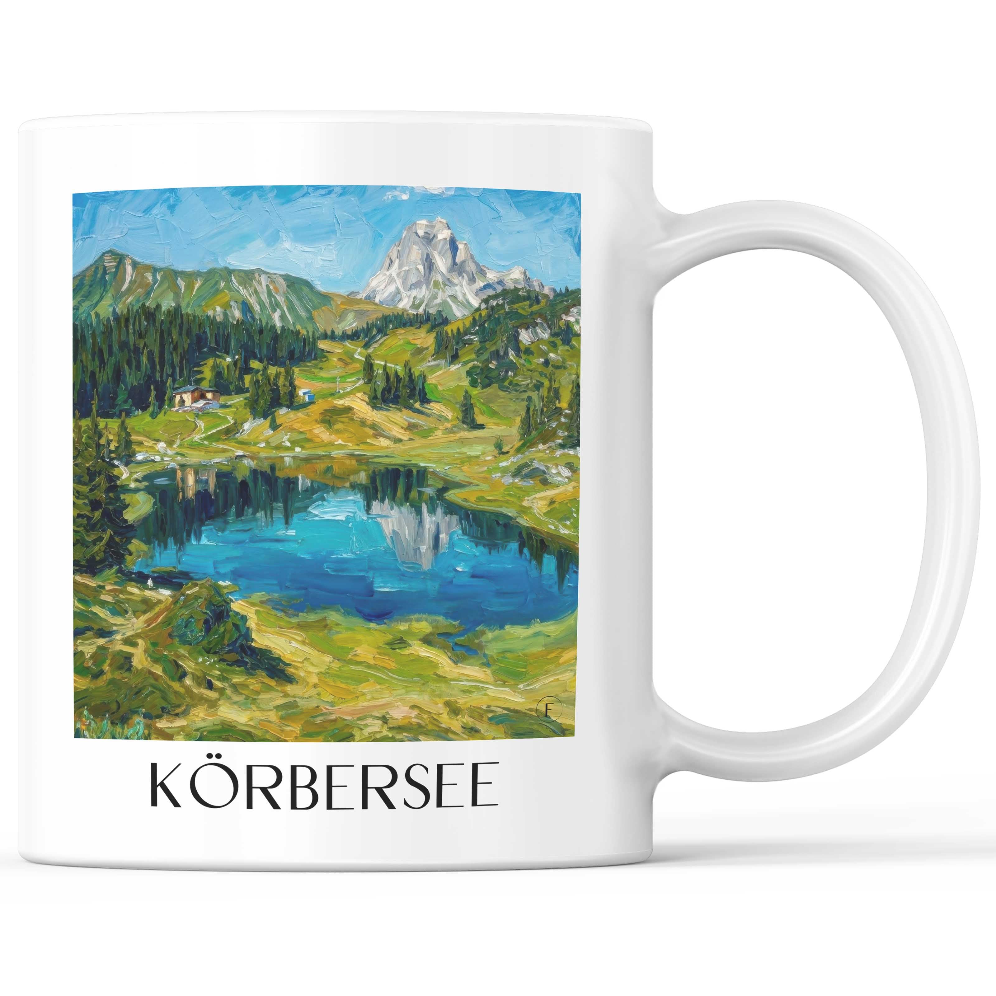 körbersee-vorarlberg-österreich-kaffeebecher-oil-painting-oelgemaelde