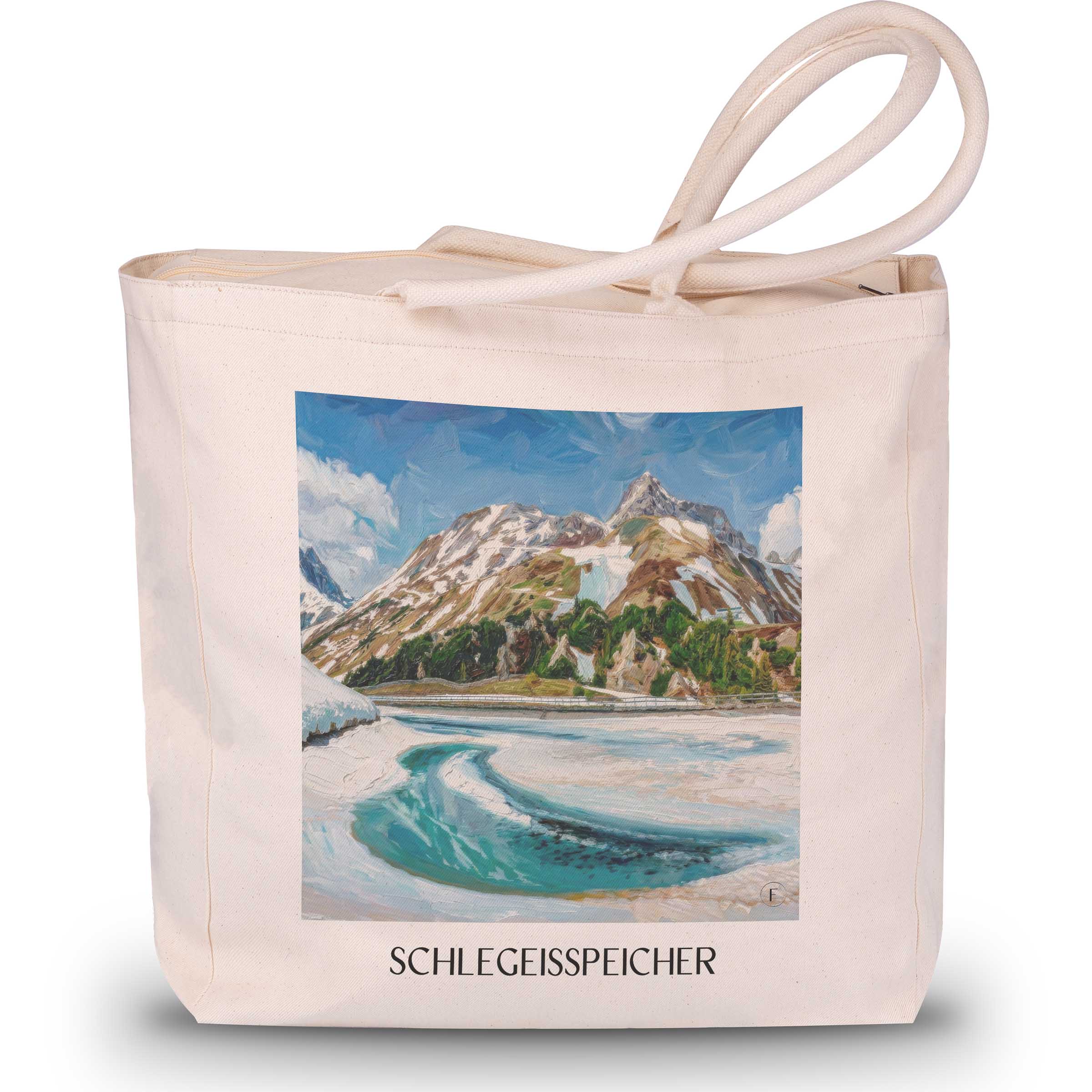 schlegeisspeicher-lech-am-arlberg-österreich-einkaufstasche-oil-painting-oelgemaelde