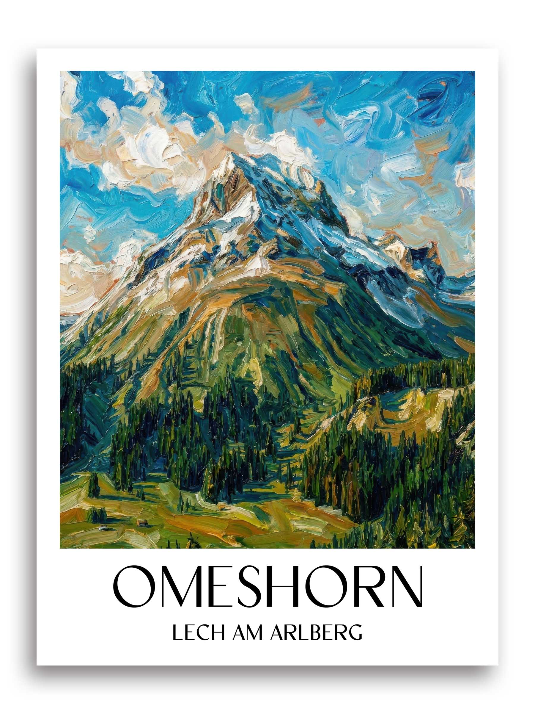 omeshorn-lech-am-arlberg-österreich-poster-oil-painting-oelgemaelde