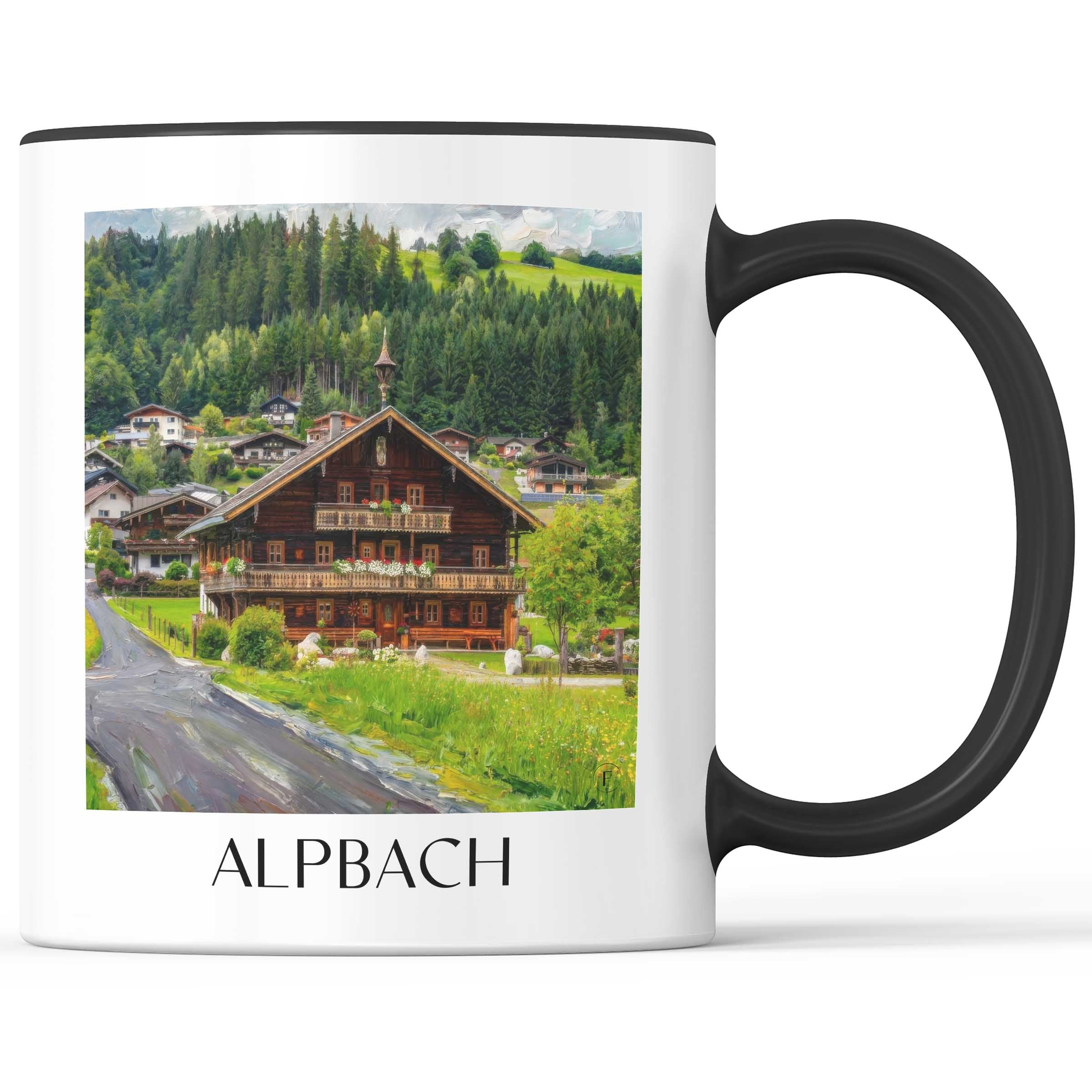 alpbach-tirol-österreich-kaffeebecher-oil-painting-oelgemaelde