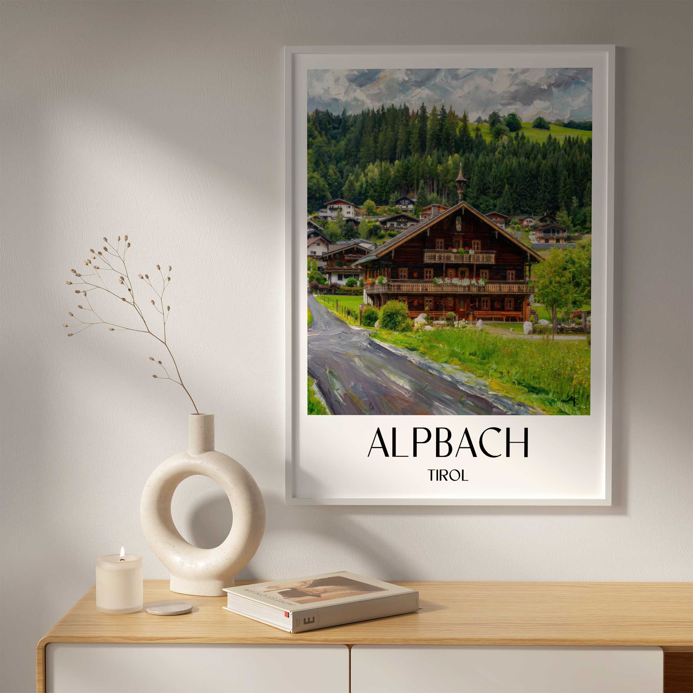 alpbach-tirol-österreich-poster-oil-painting-oelgemaelde