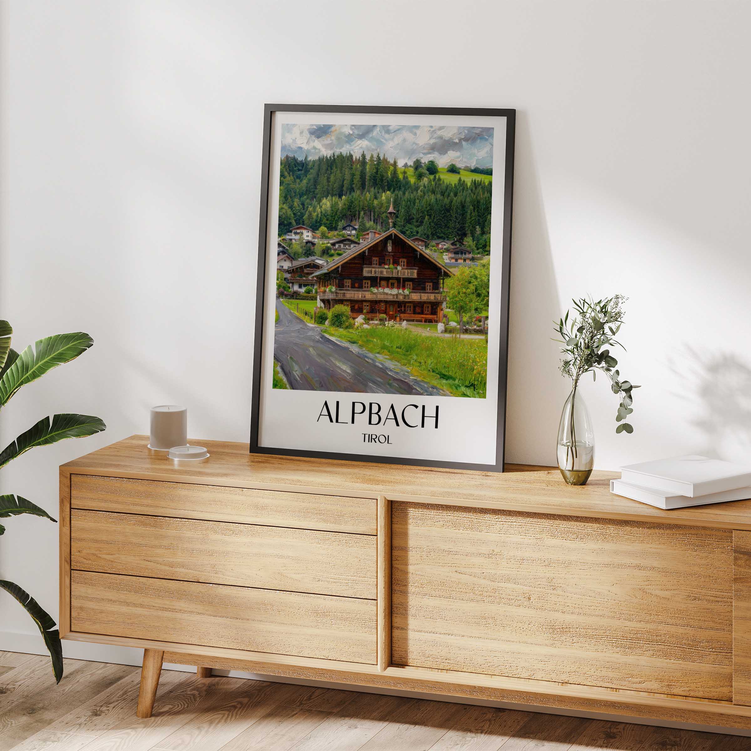 alpbach-tirol-österreich-poster-oil-painting-oelgemaelde