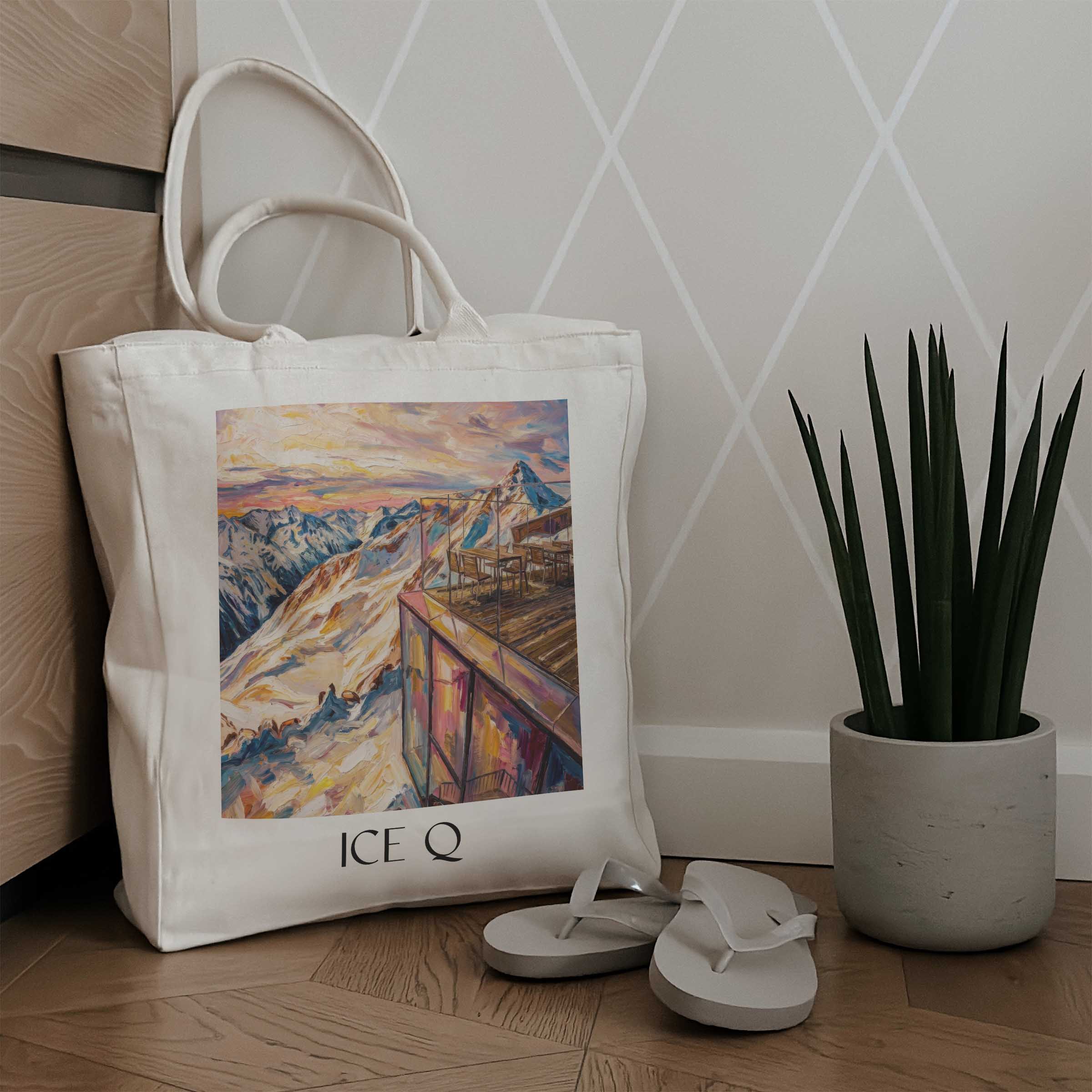 ice-q-sölden-österreich-einkaufstasche-oil-painting-oelgemaelde