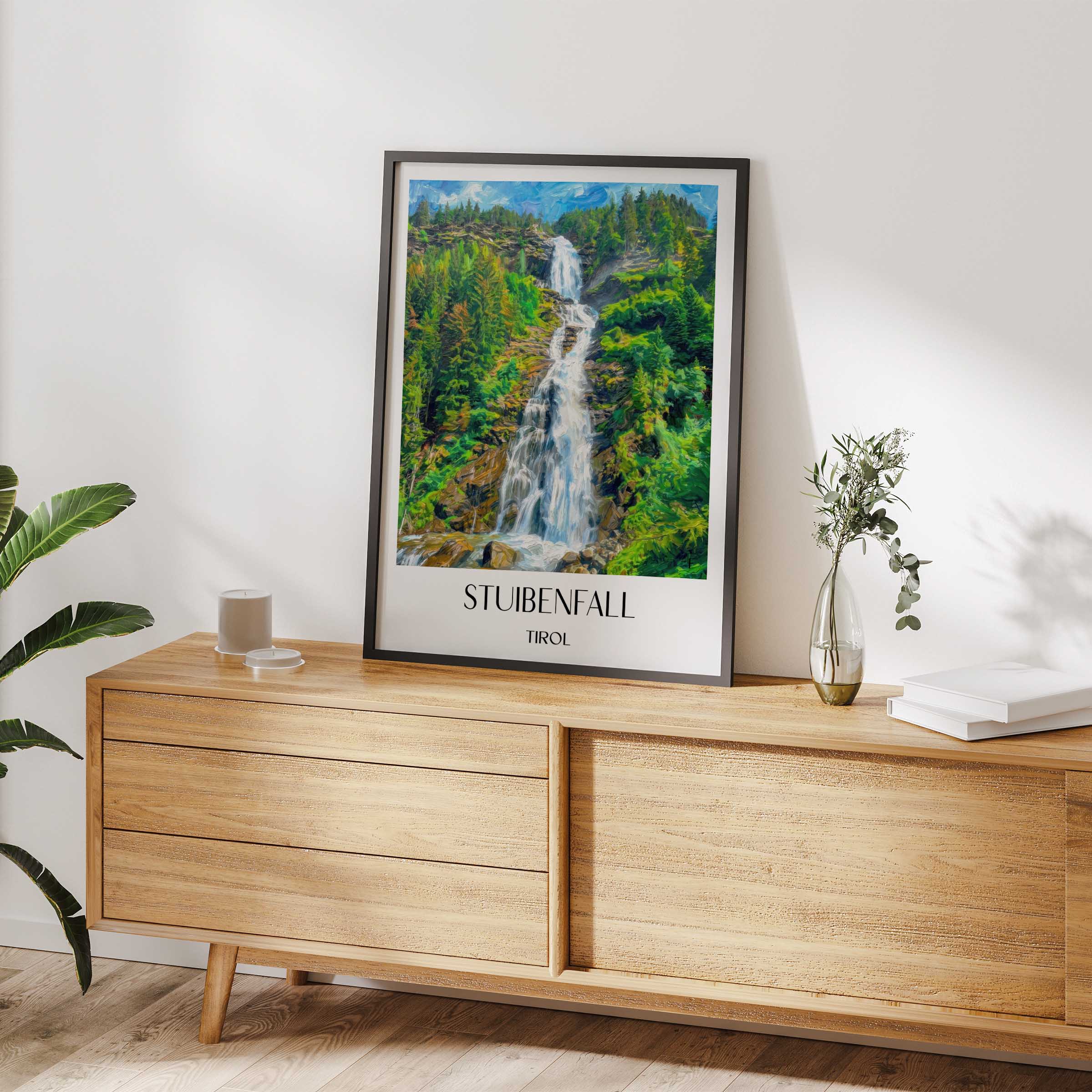 stuibenfall-tirol-österreich-poster-oil-painting-oelgemaelde
