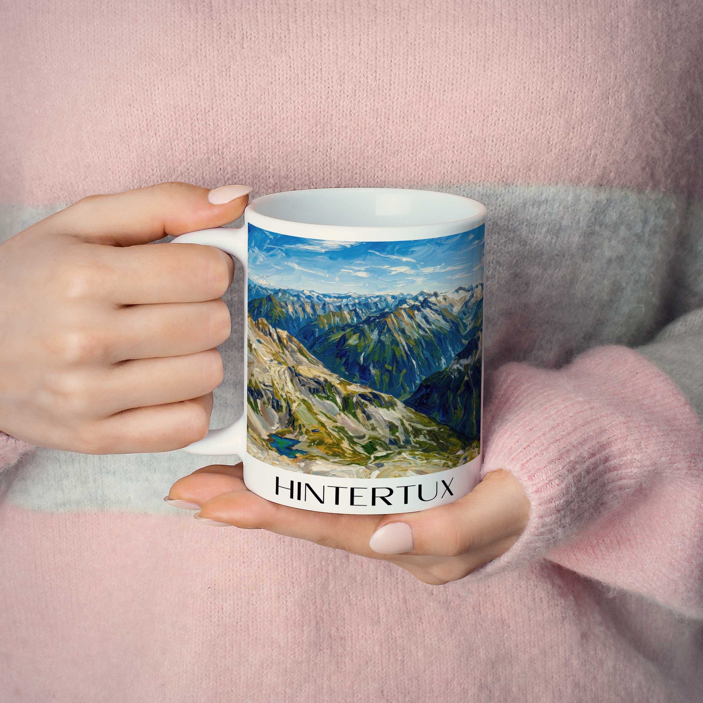 hintertux-zillertal-österreich-kaffeebecher-oil-painting-oelgemaelde