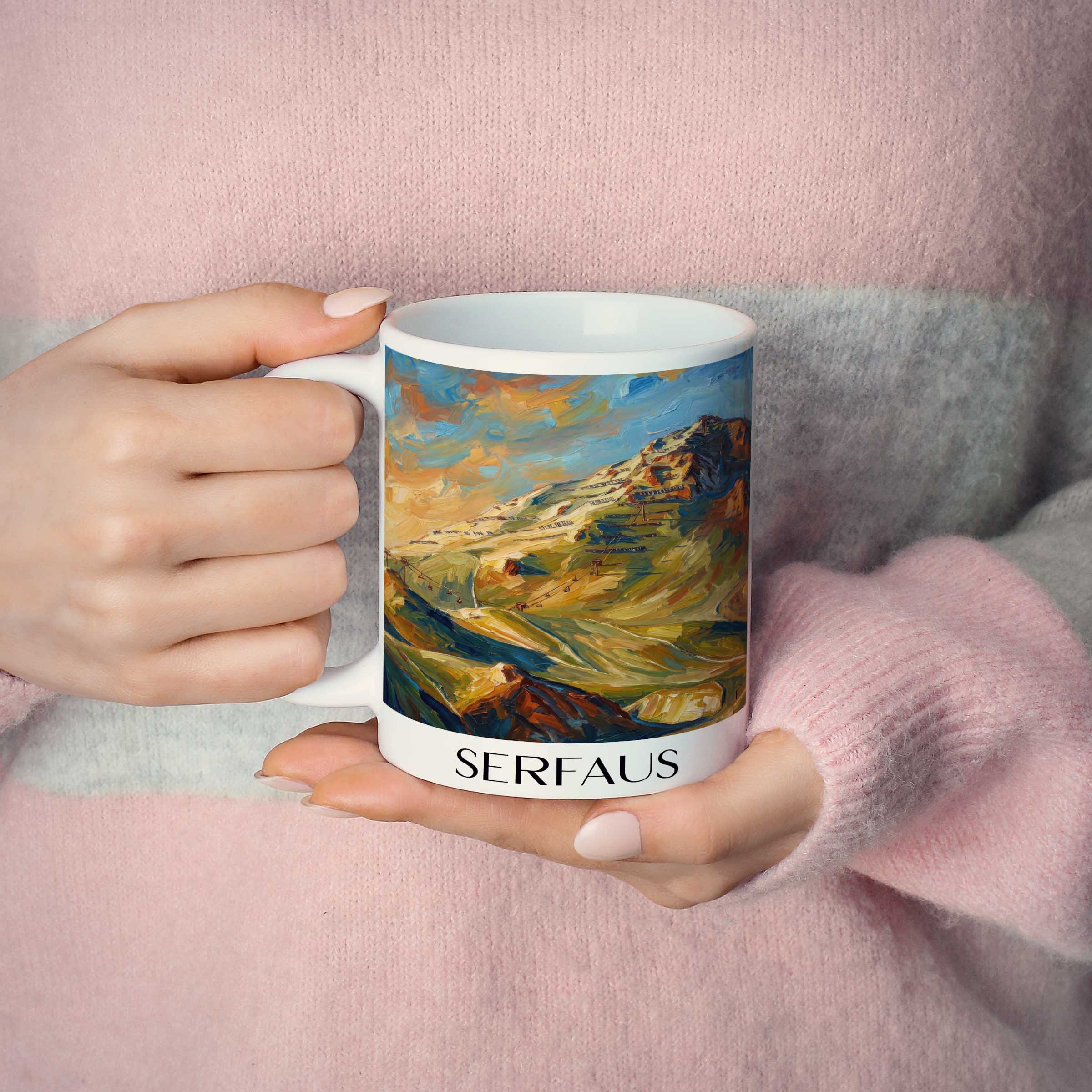 serfaus-tirol-österreich-kaffeebecher-oil-painting-oelgemaelde