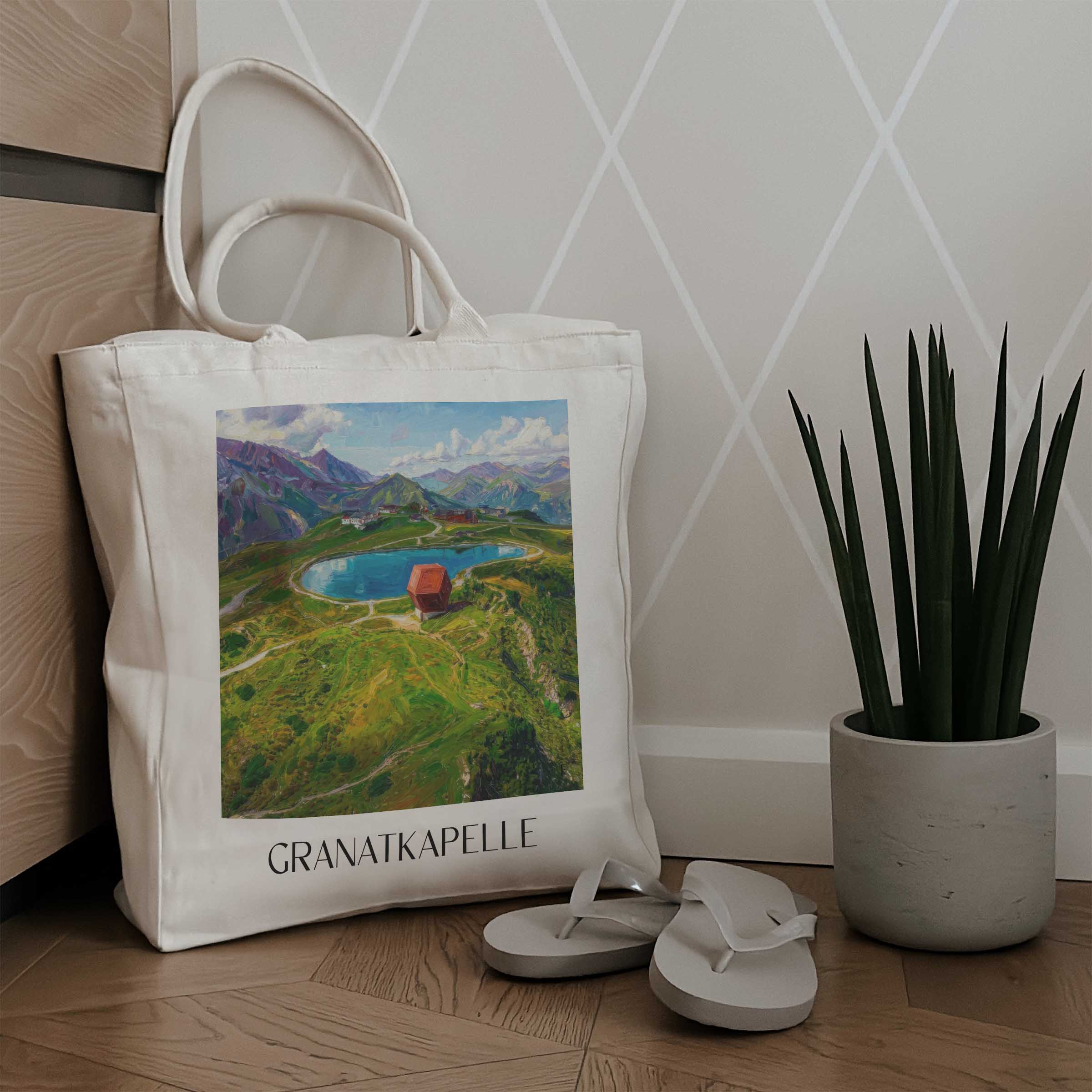 granatkapelle-penkenjoch-österreich-einkaufstasche-oil-painting-oelgemaelde
