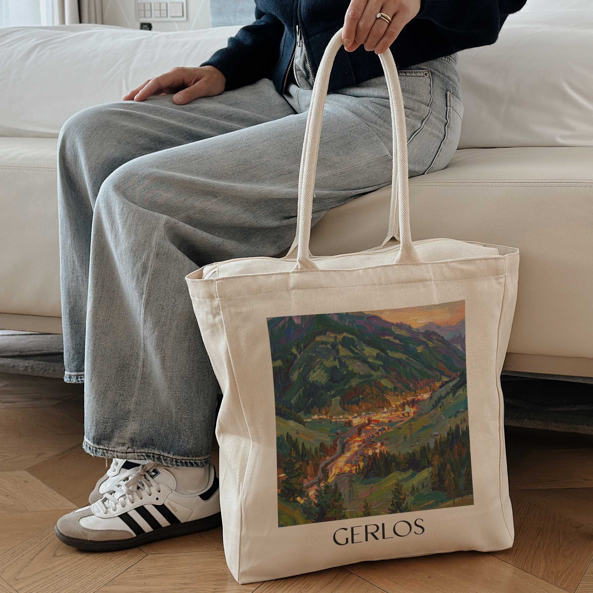 gerlos-tirol-österreich-einkaufstasche-oil-painting-oelgemaelde