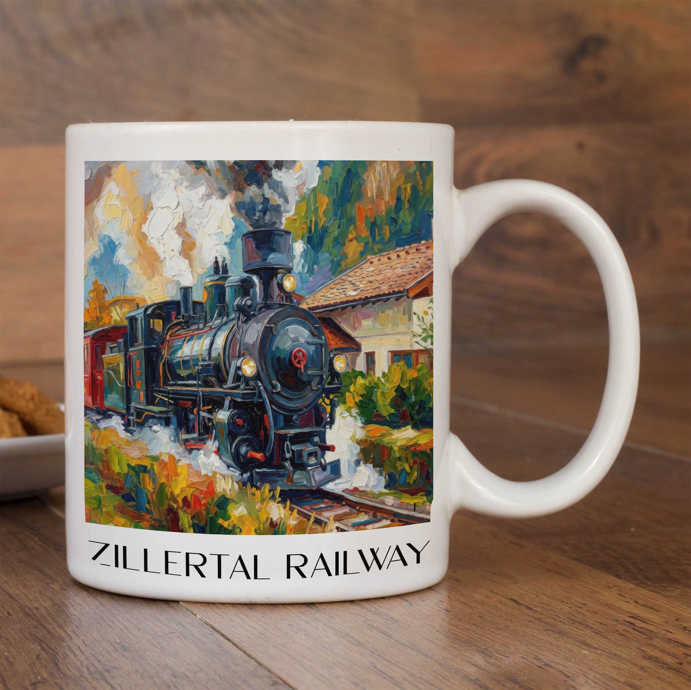 zillertalbahn-tirol-österreich-kaffeebecher-oil-painting-oelgemaelde