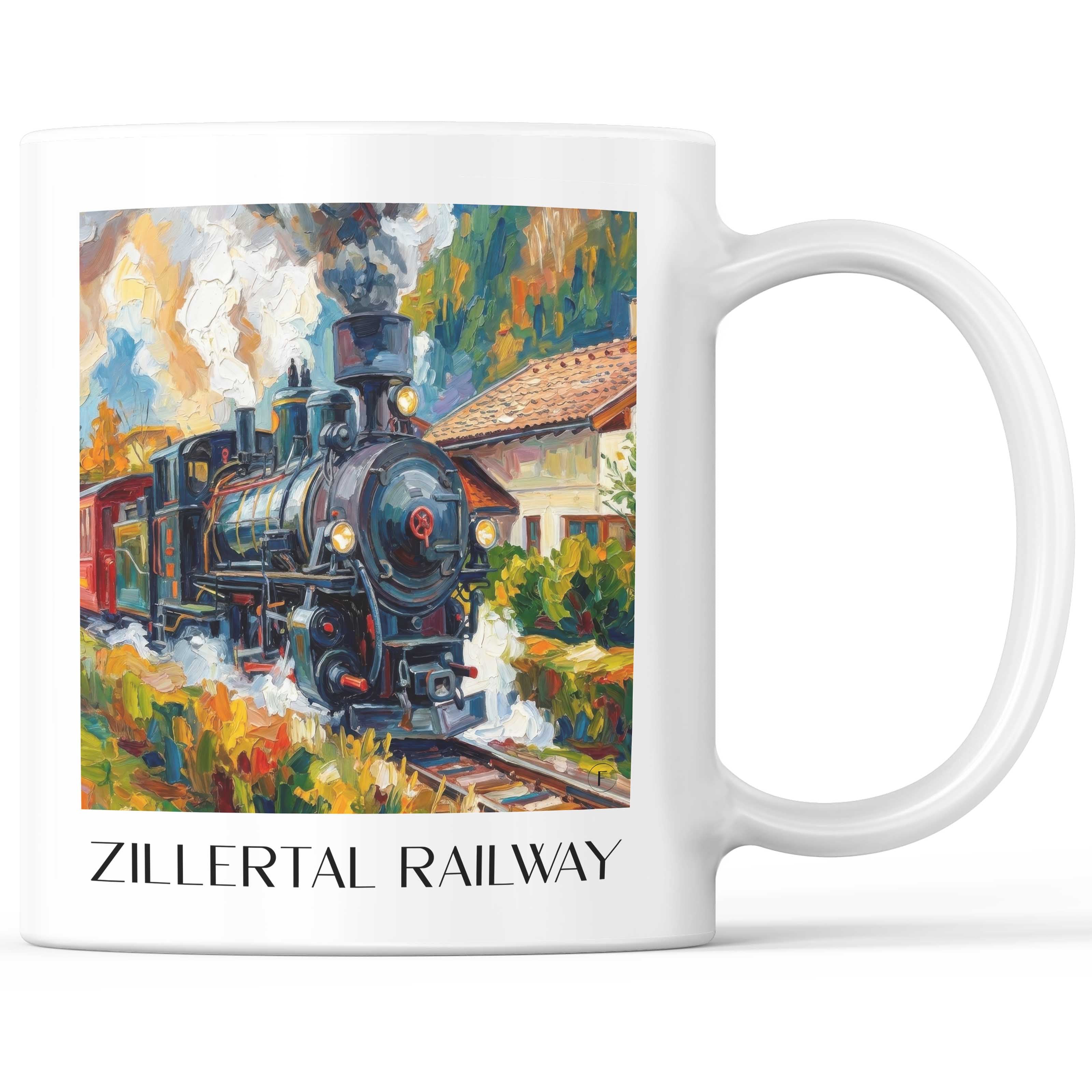 zillertalbahn-tirol-österreich-kaffeebecher-oil-painting-oelgemaelde