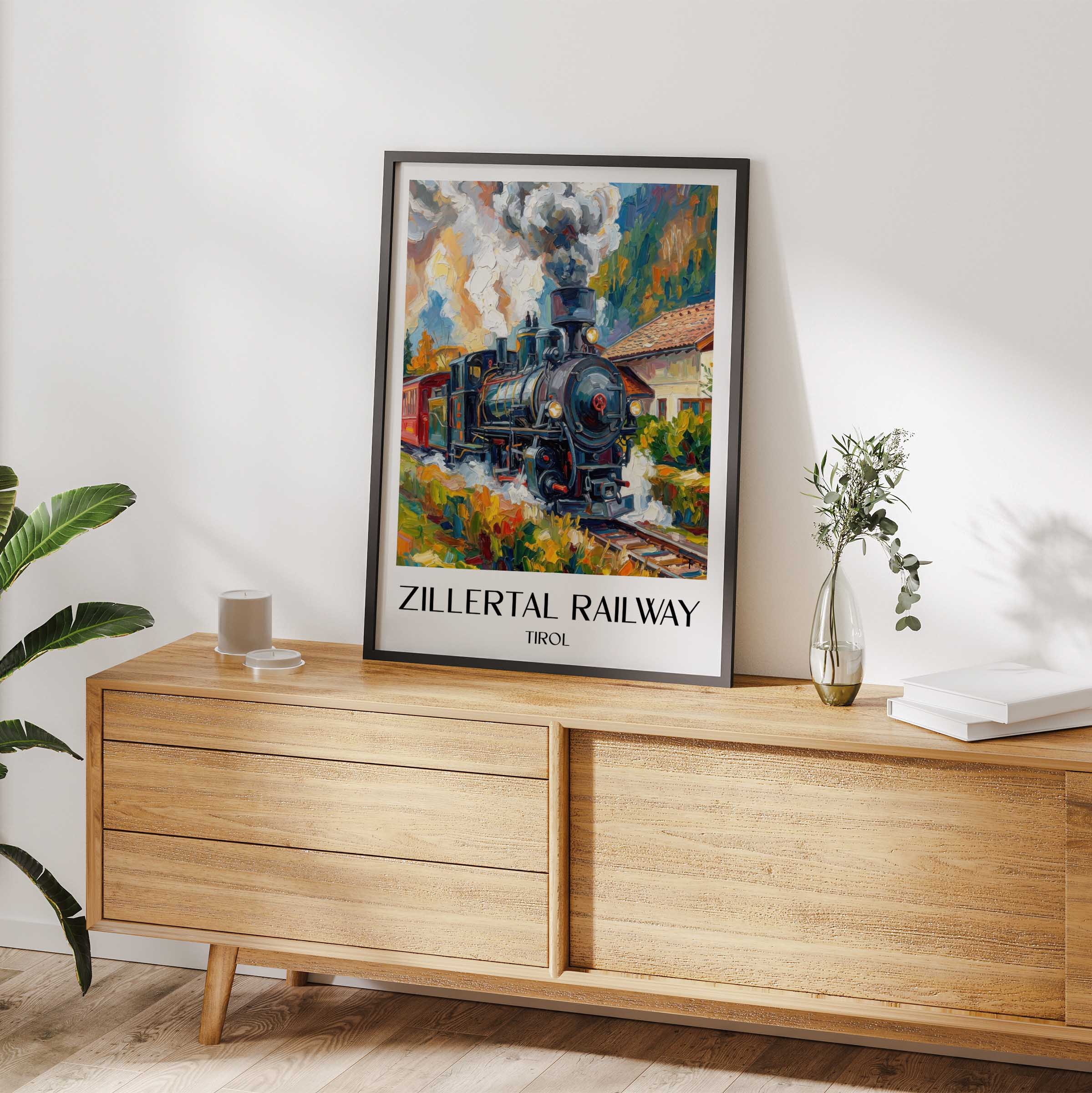 zillertalbahn-tirol-österreich-poster-oil-painting-oelgemaelde