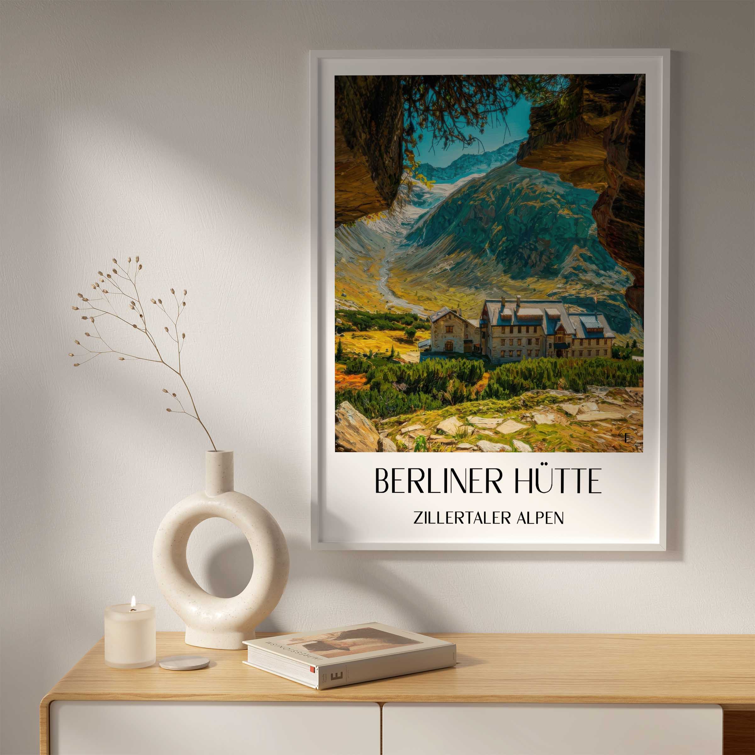 berliner-hütte-zillertaler-alpen-österreich-poster-oil-painting-oelgemaelde