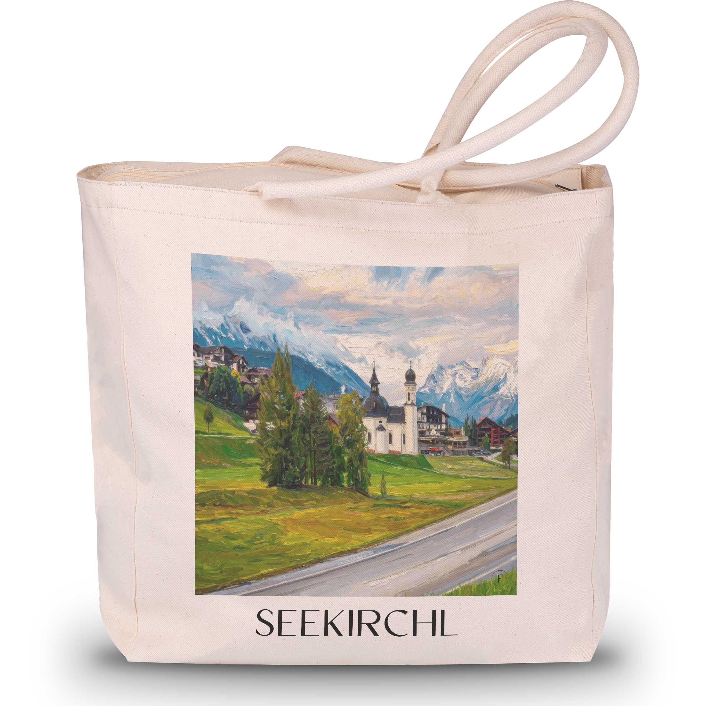seekirchl-seefeld-in-tirol-österreich-einkaufstasche-oil-painting-oelgemaelde