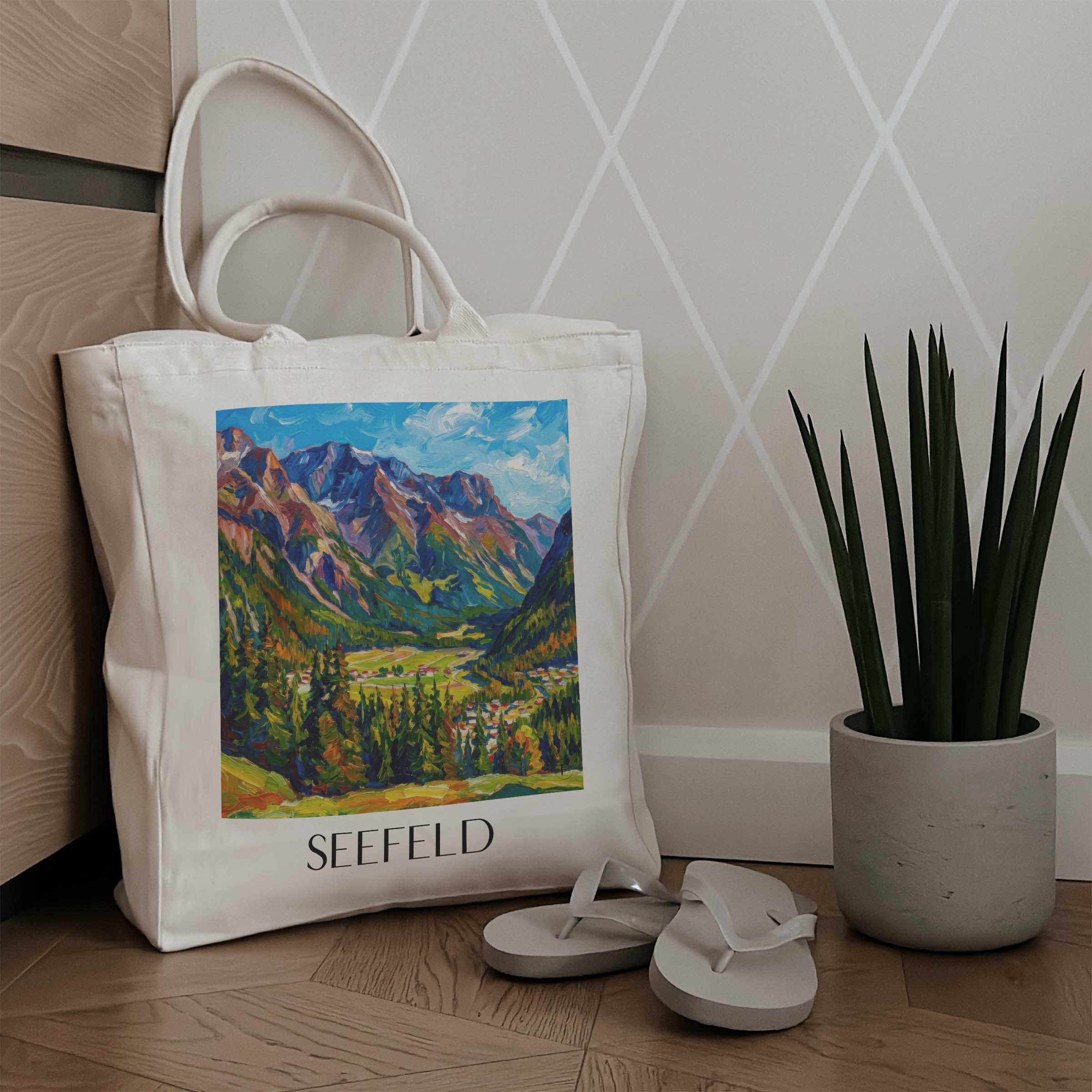 seefeld-tirol-österreich-einkaufstasche-oil-painting-oelgemaelde