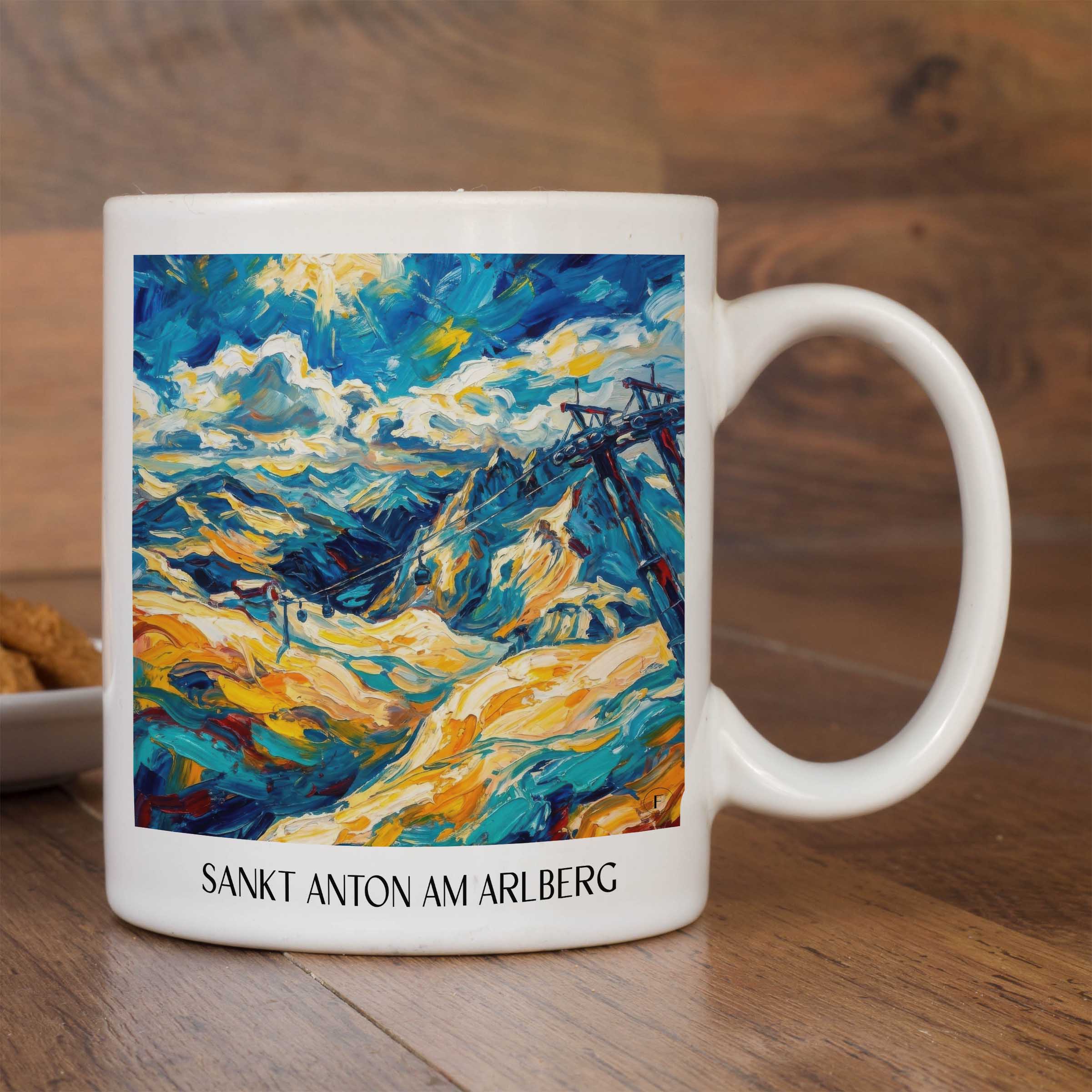 sankt-anton-am-arlberg-tirol-österreich-kaffeebecher-oil-painting-oelgemaelde
