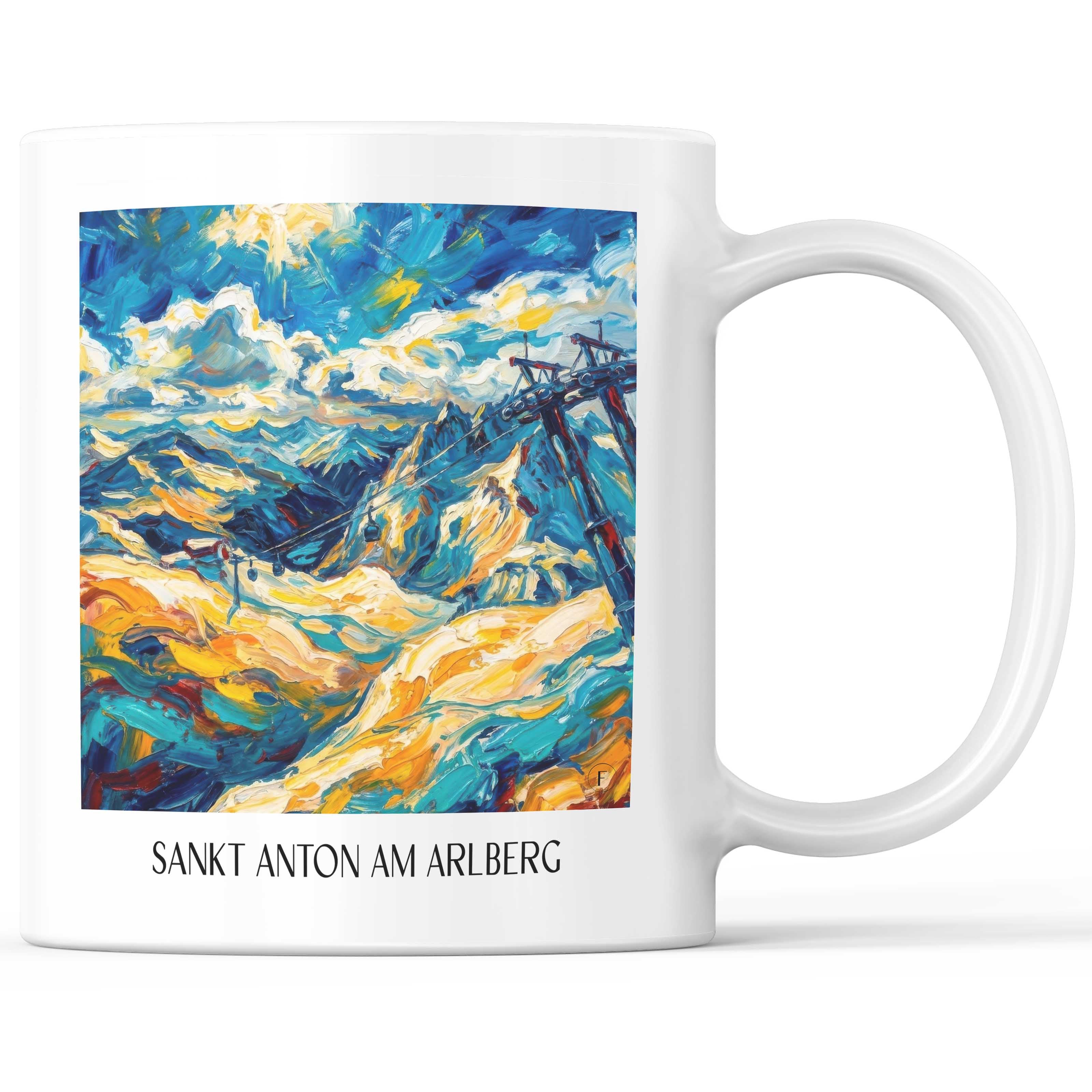 sankt-anton-am-arlberg-tirol-österreich-kaffeebecher-oil-painting-oelgemaelde