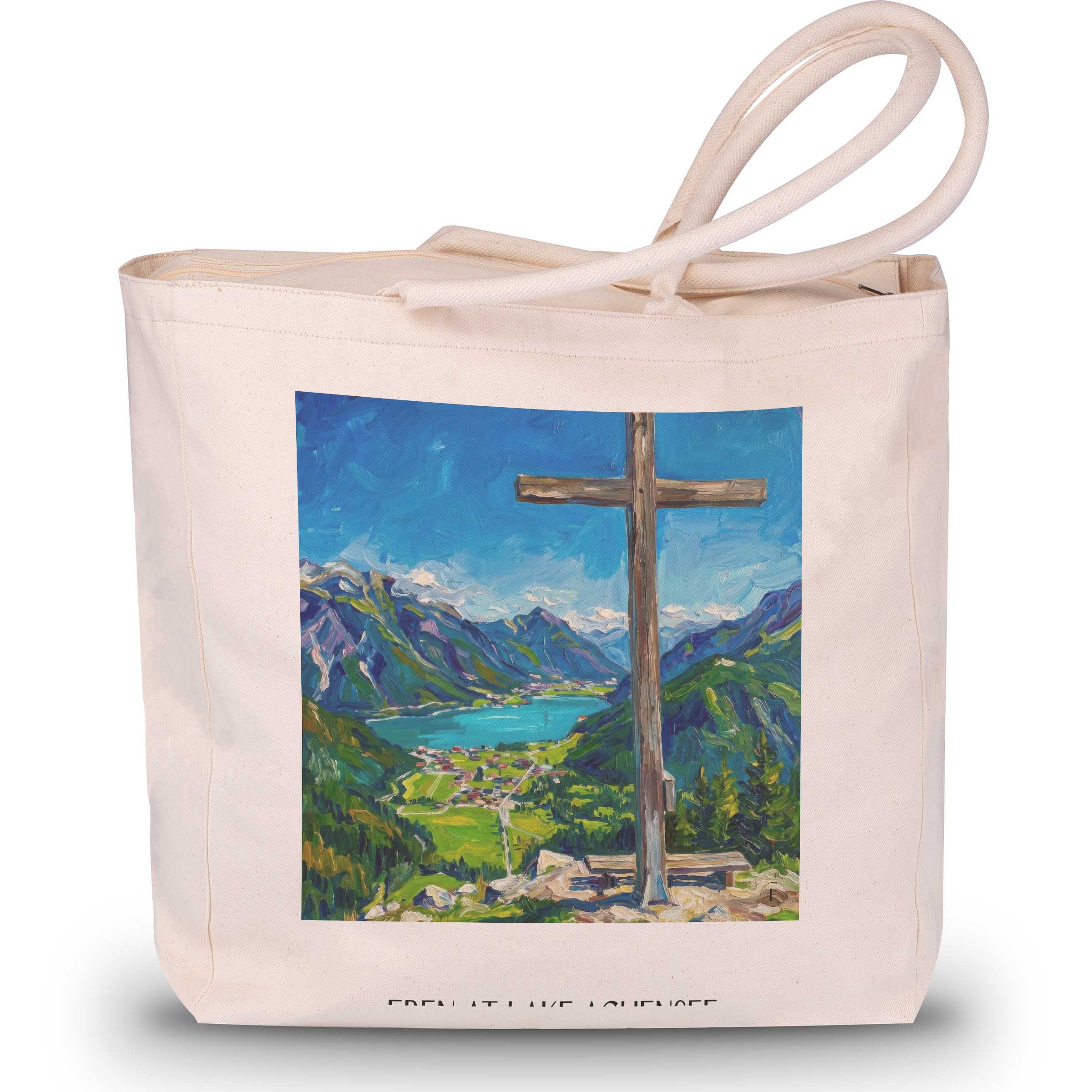 Eben am Achensee Shopping Tasche - Tirol - Österreich Tote Bag - Einkaufstasche im Ölgemälde Stil