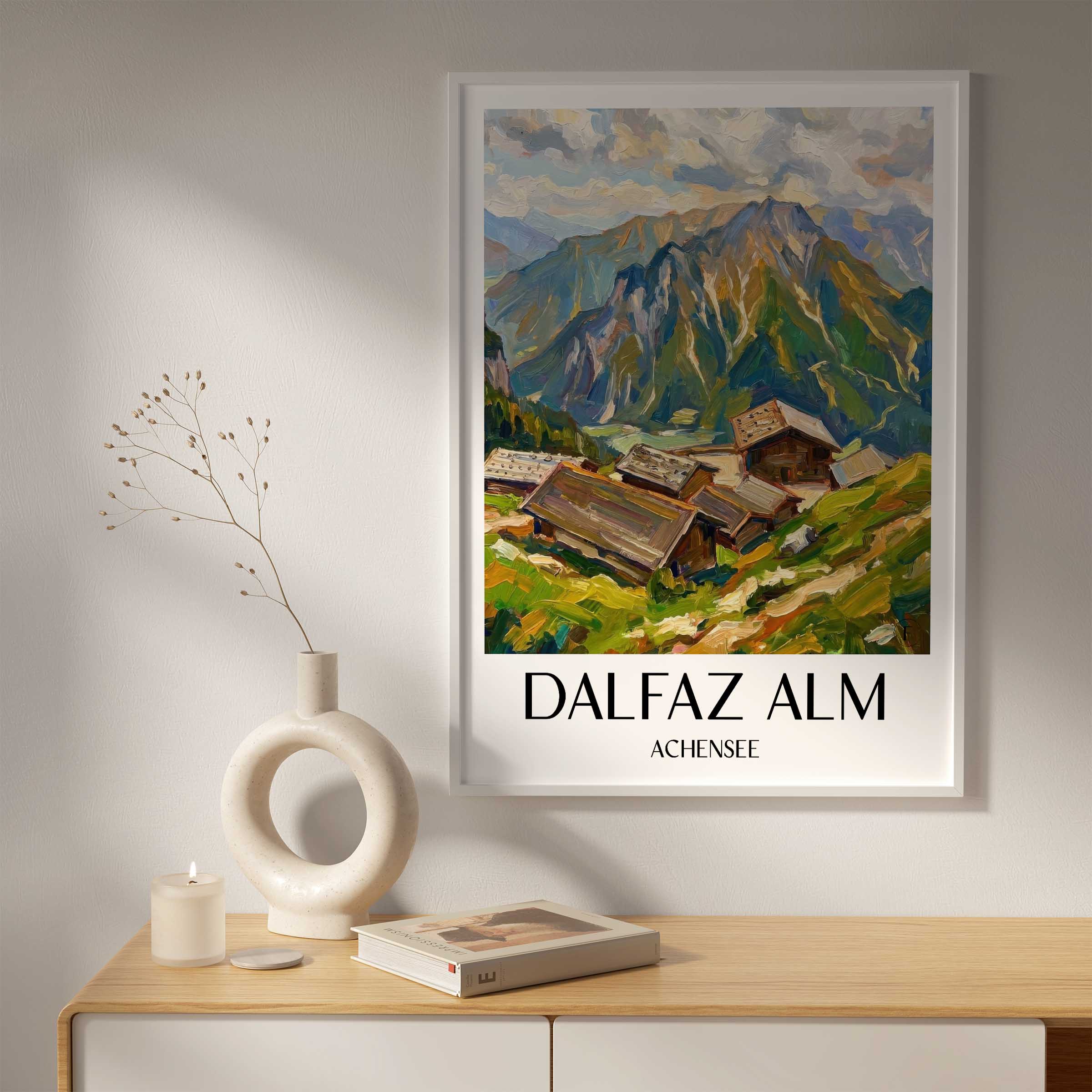 dalfaz-alm-achensee-österreich-poster-oil-painting-oelgemaelde