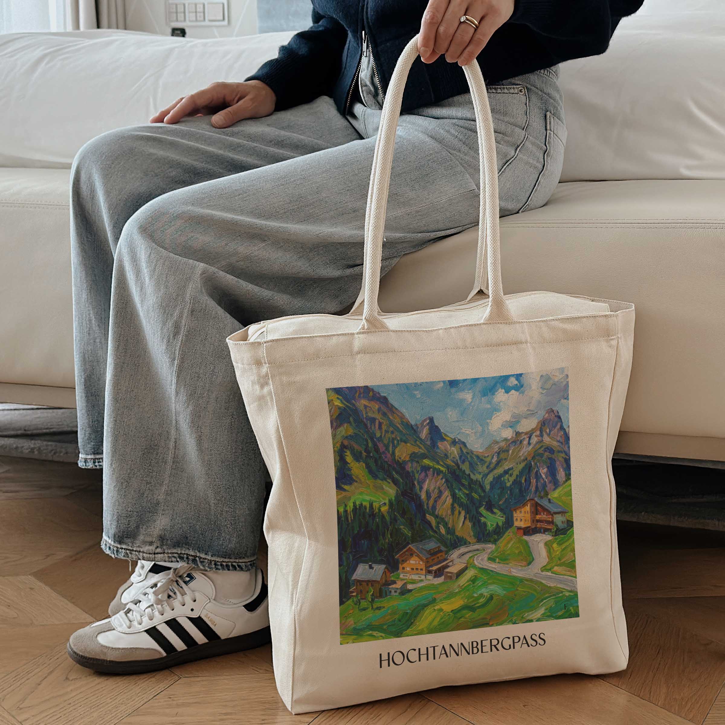 hochtannbergpass-vorarlberg-österreich-einkaufstasche-oil-painting-oelgemaelde