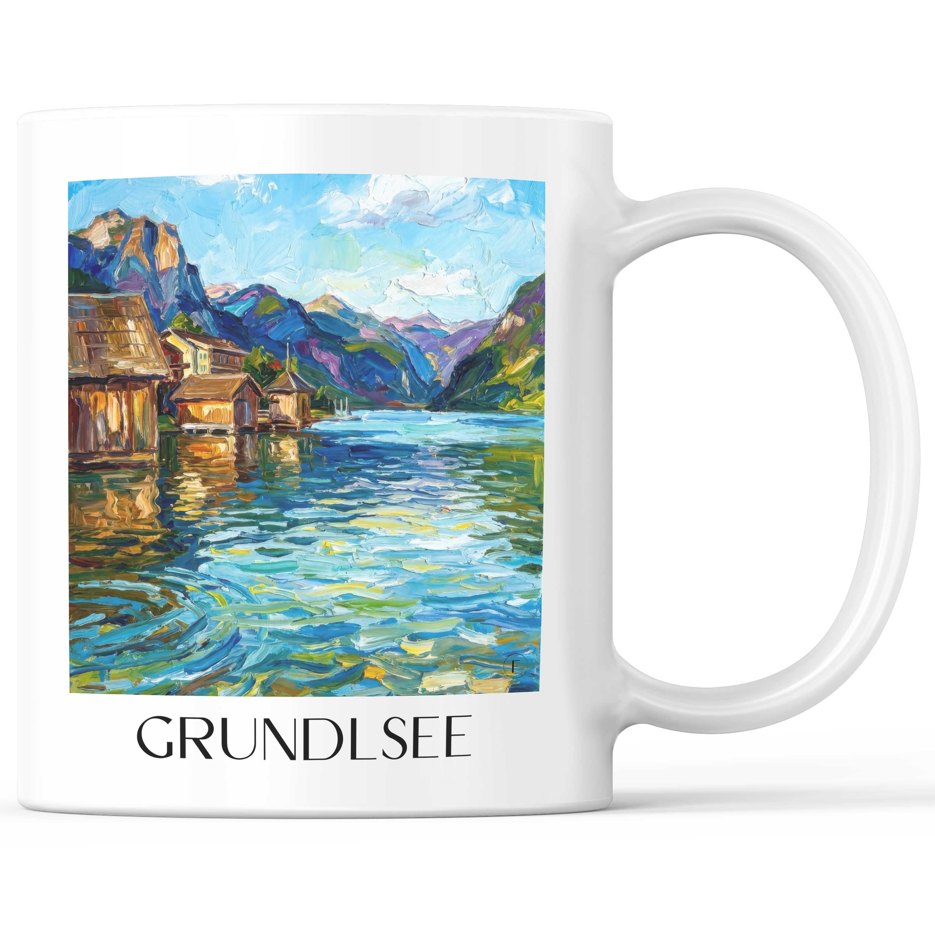 grundlsee-österreich-österreich-kaffeebecher-oil-painting-oelgemaelde