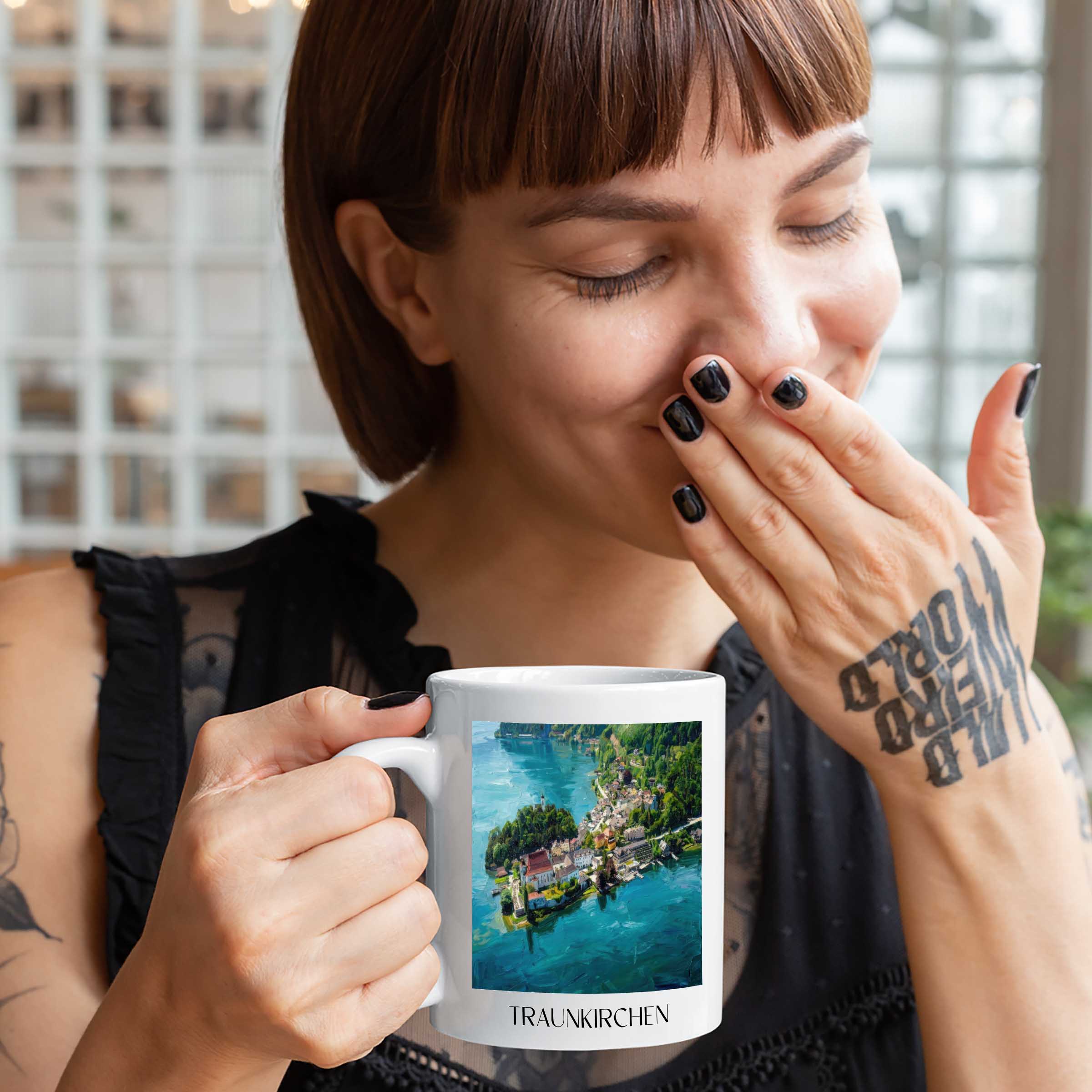 traunkirchen-österreich-österreich-kaffeebecher-oil-painting-oelgemaelde
