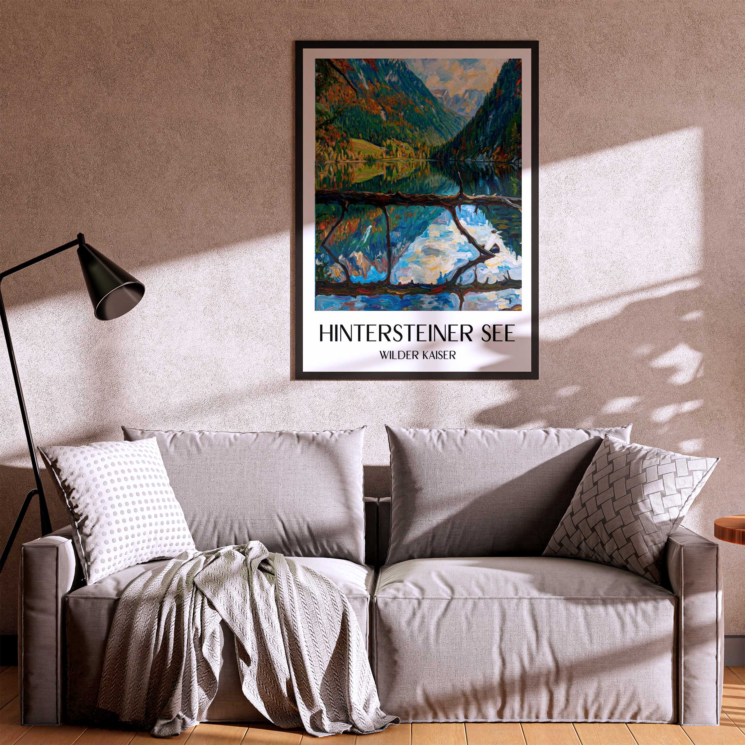 hintersteiner-see-wilder-kaiser-österreich-poster-oil-painting-oelgemaelde