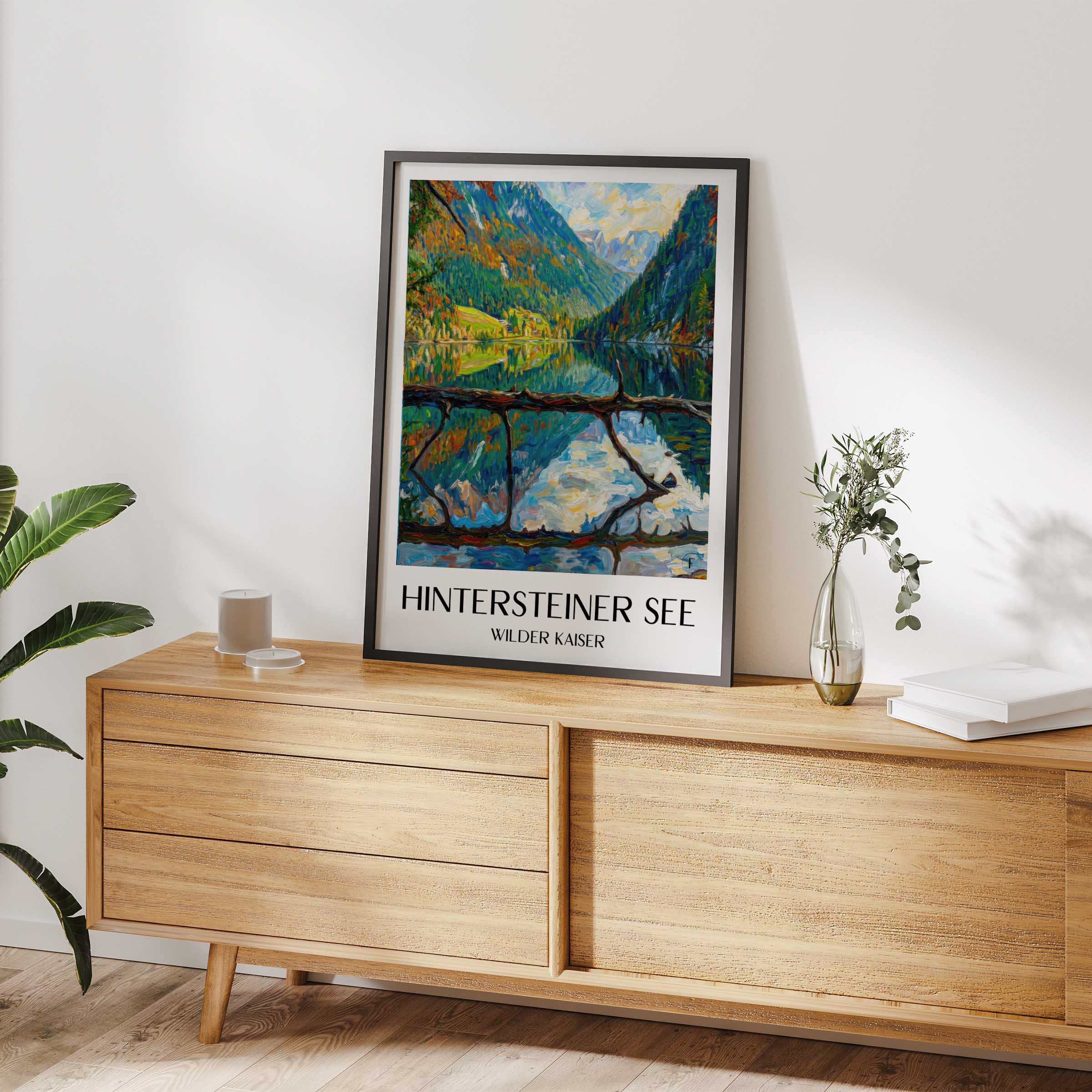 hintersteiner-see-wilder-kaiser-österreich-poster-oil-painting-oelgemaelde
