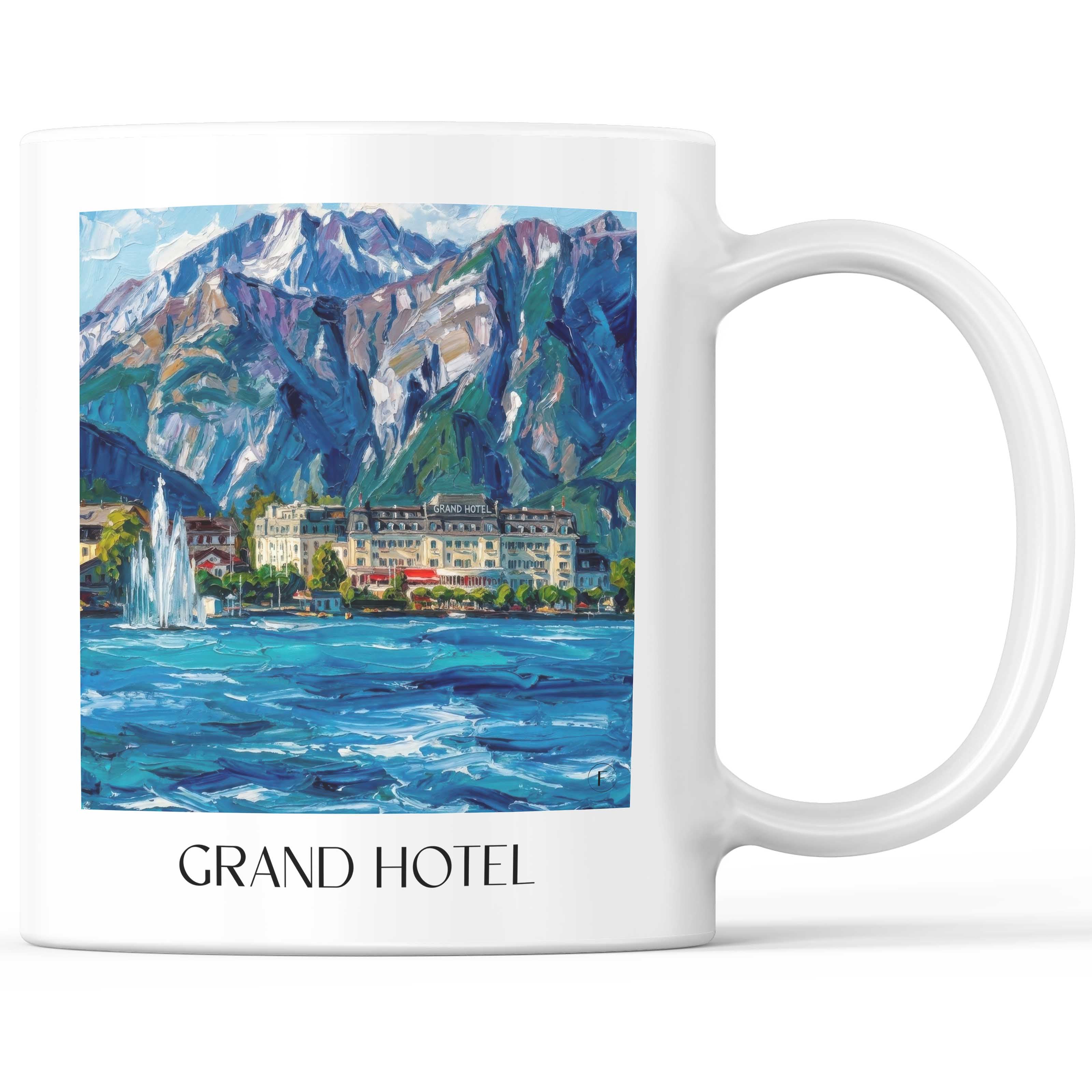 grand-hotel-zell-am-see-österreich-kaffeebecher-oil-painting-oelgemaelde
