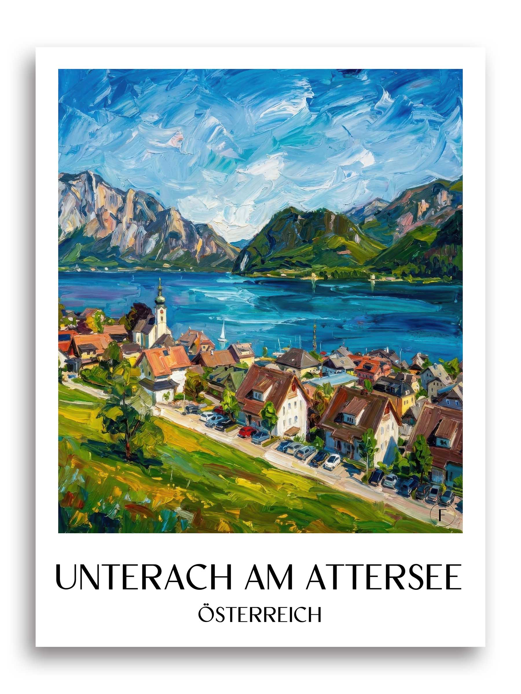 unterach-am-attersee-österreich-österreich-poster-oil-painting-oelgemaelde