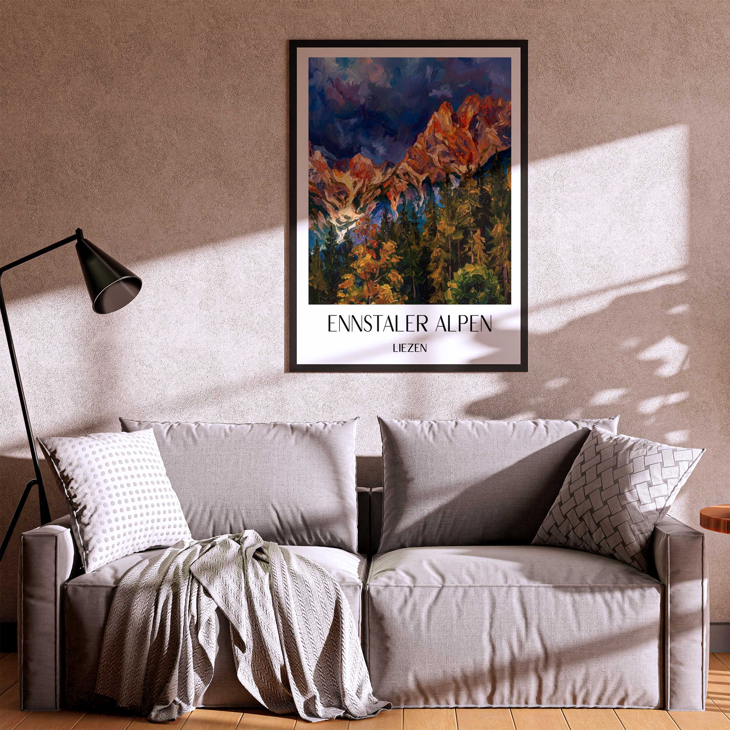 ennstaler-alpen-liezen-österreich-poster-oil-painting-oelgemaelde