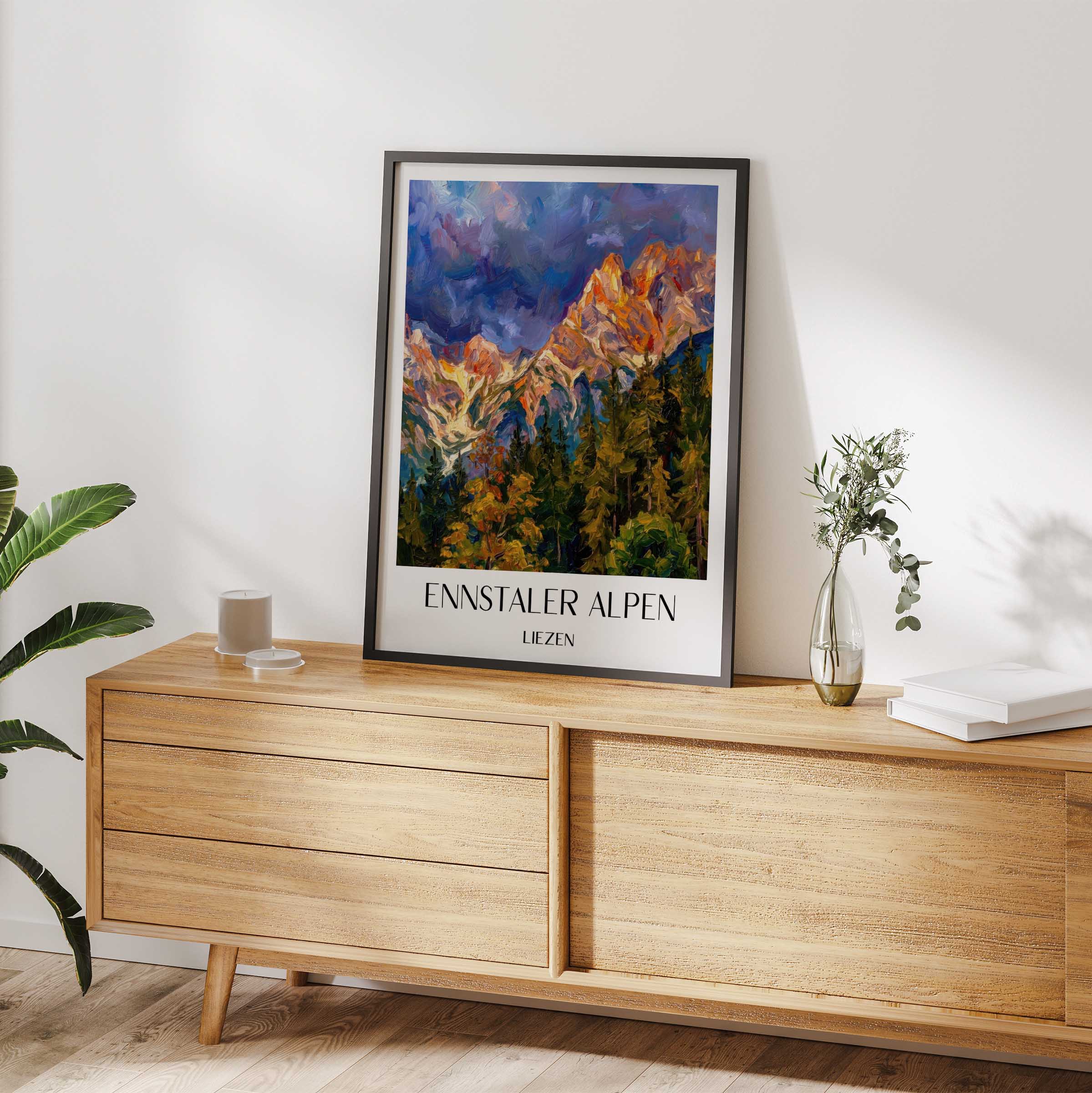 ennstaler-alpen-liezen-österreich-poster-oil-painting-oelgemaelde
