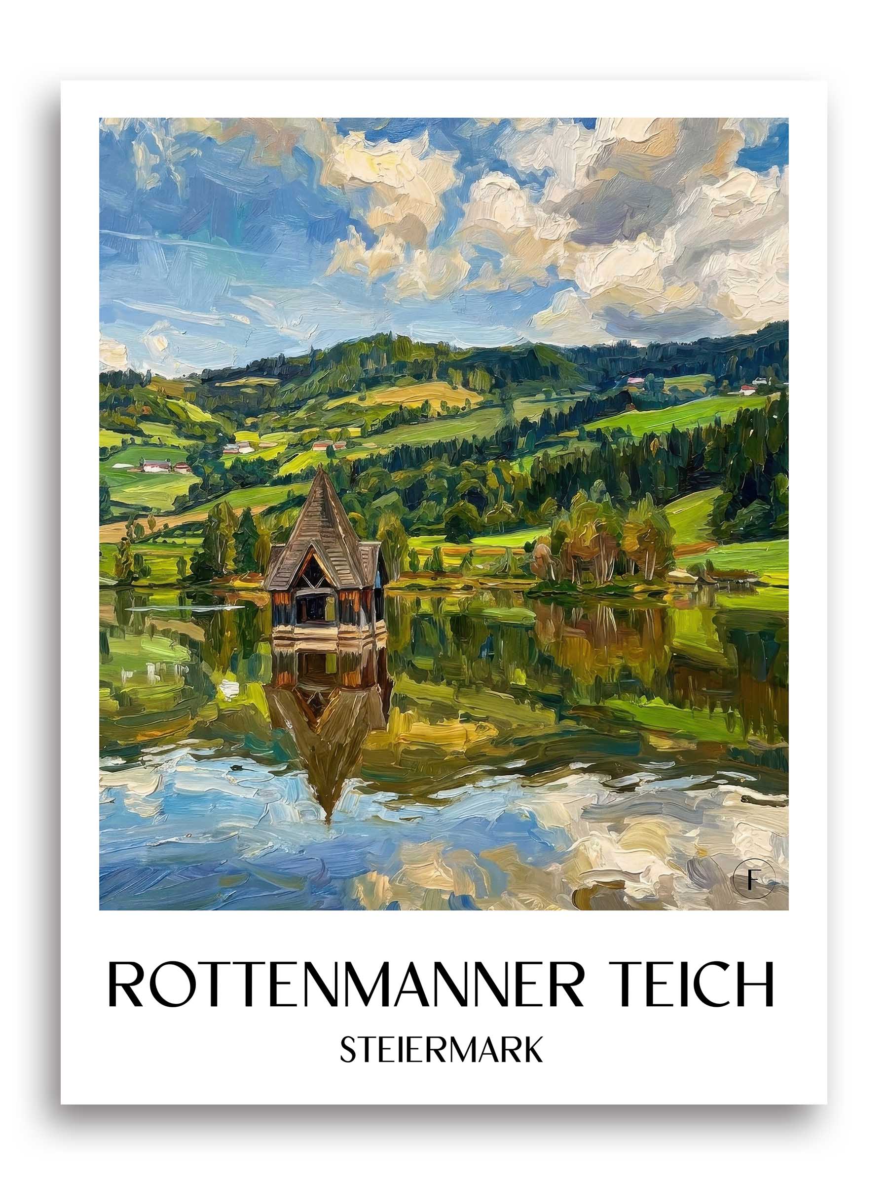 rottenmanner-teich-steiermark-österreich-poster-oil-painting-oelgemaelde