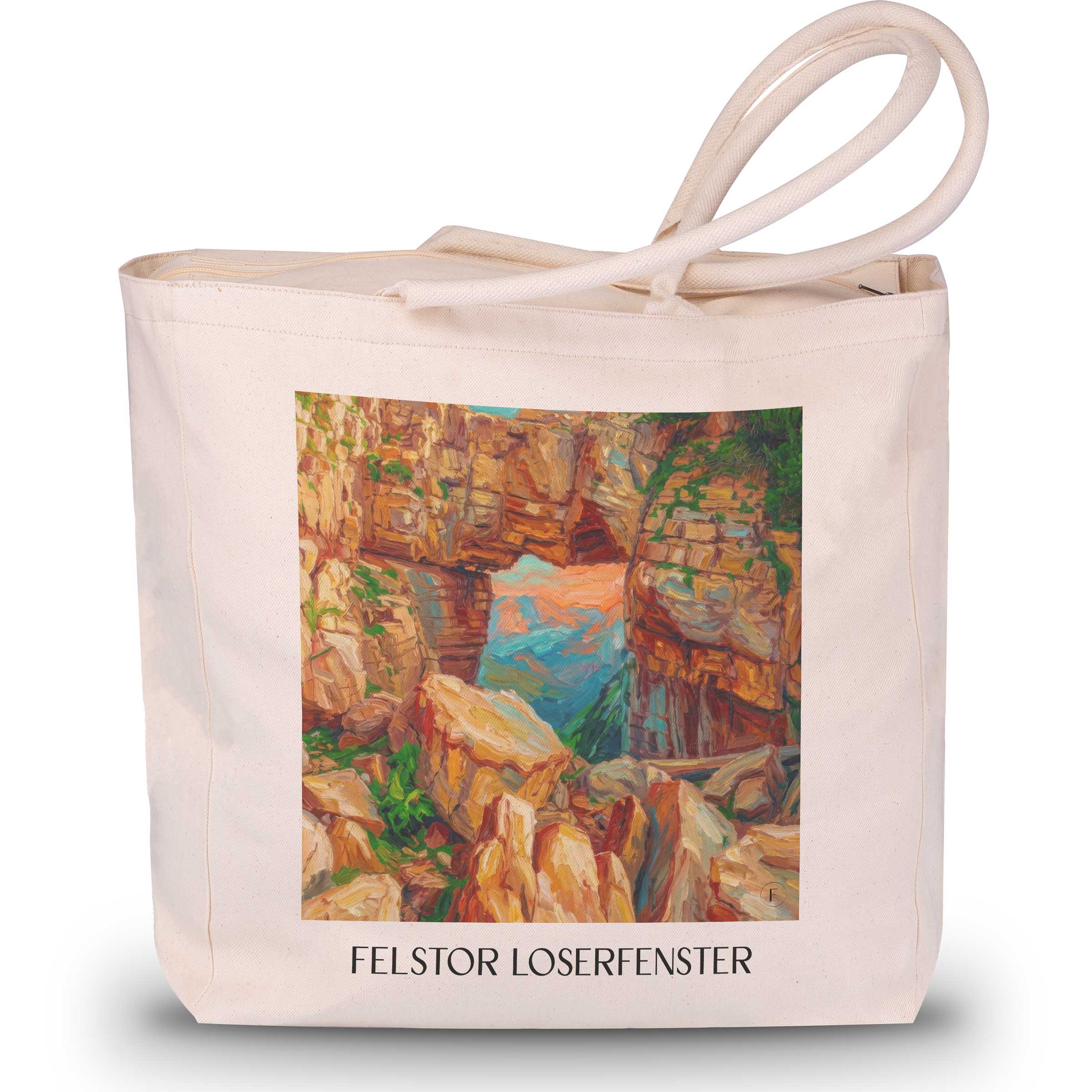 Felstor Loserfenster Shopping Tasche - Steiermark - Österreich Tote Bag - Einkaufstasche im Ölgemälde Stil